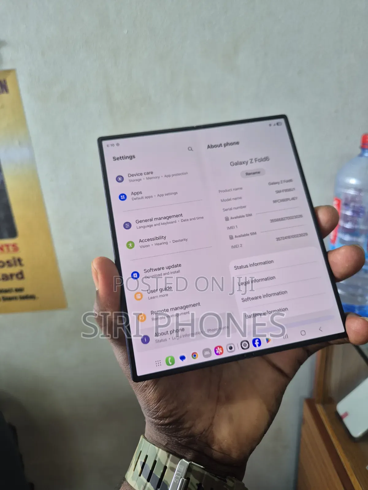 New Samsung Galaxy Z Fold6 256 GB Blue