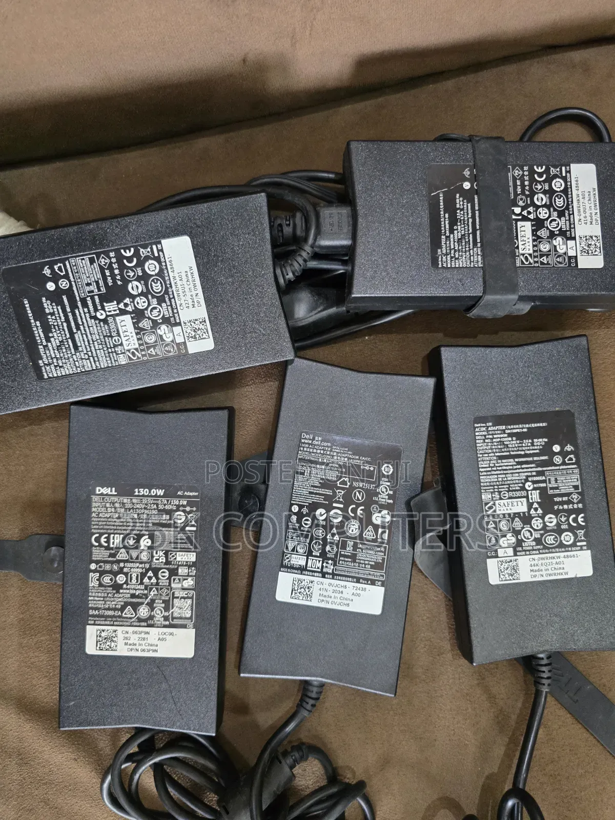 Dell 130 Watts Chargers for Laptops and Desktop