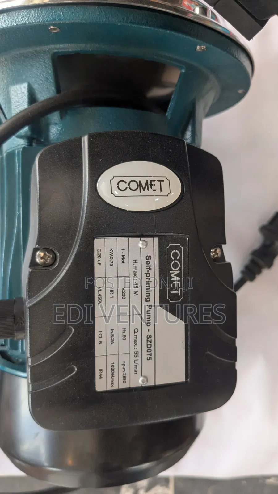 Comet 1.0hp Stainless Water Pump Complete With Auto. Control Booster