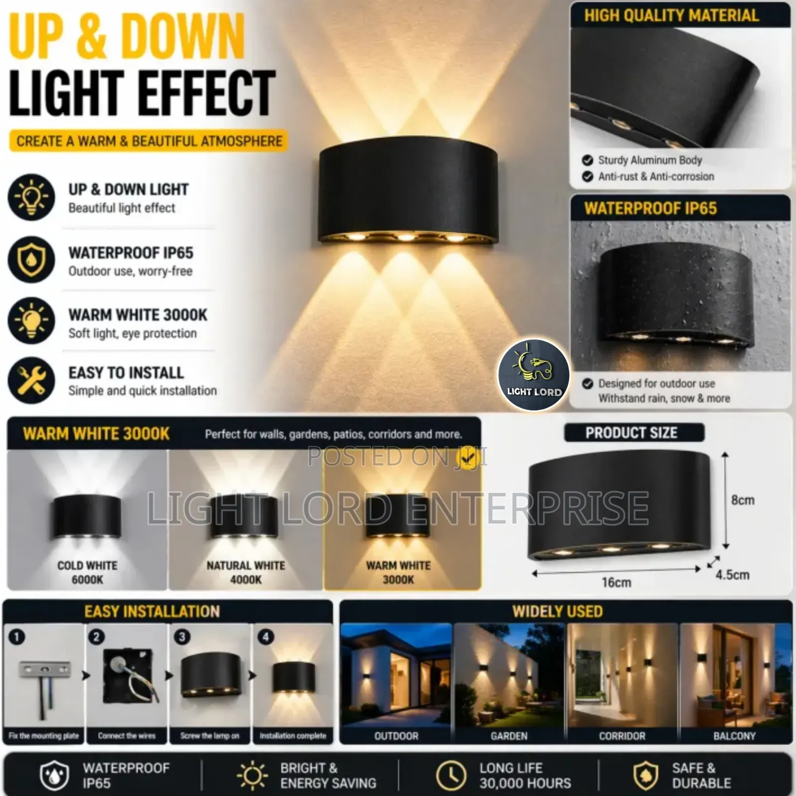  Pilar Wall Light