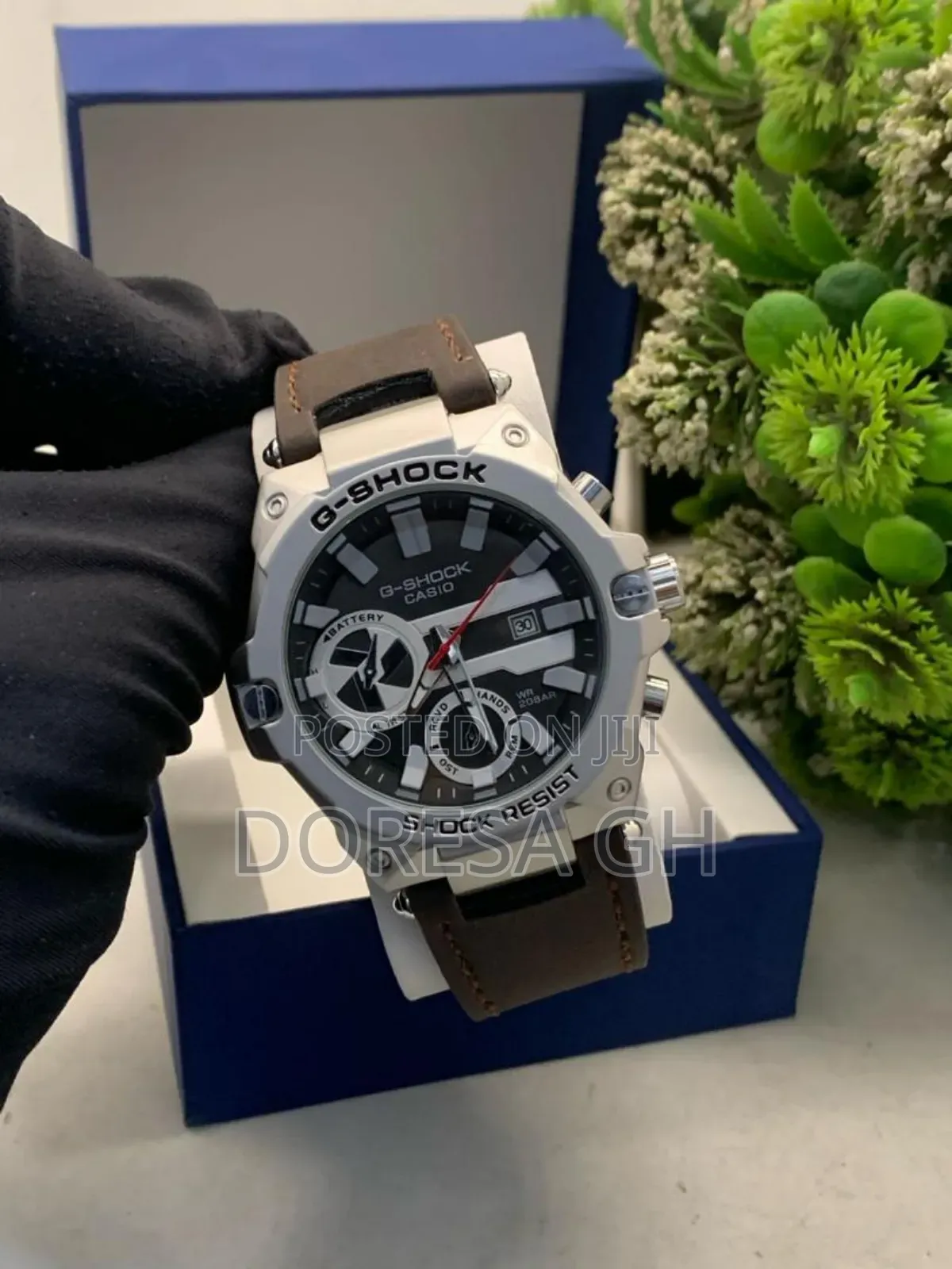 G-Shock Leather Watch for Men – Stylish Everyday Watch Gift for Him