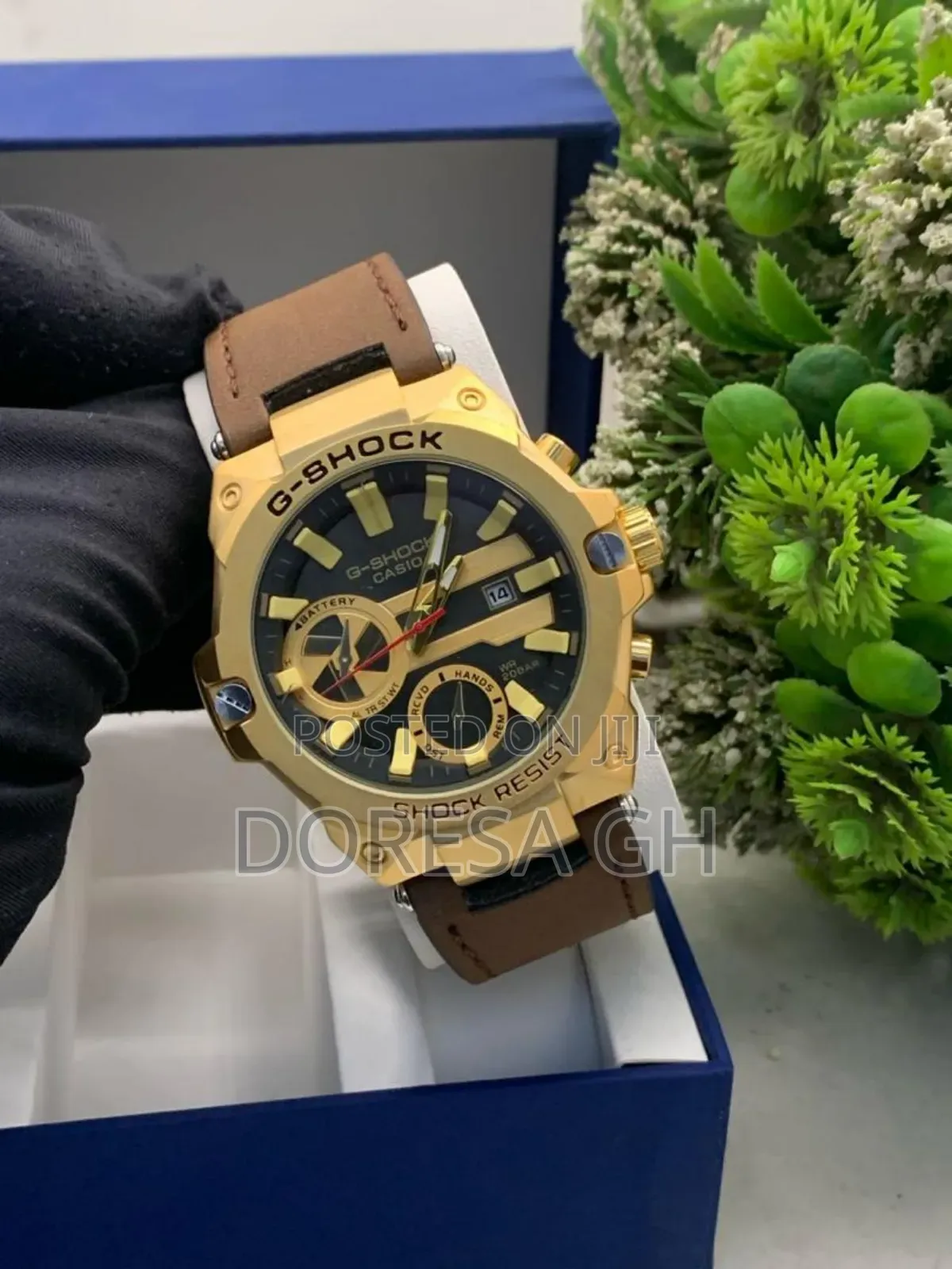 G-Shock Leather Watch for Men – Stylish Everyday Watch Gift for Him