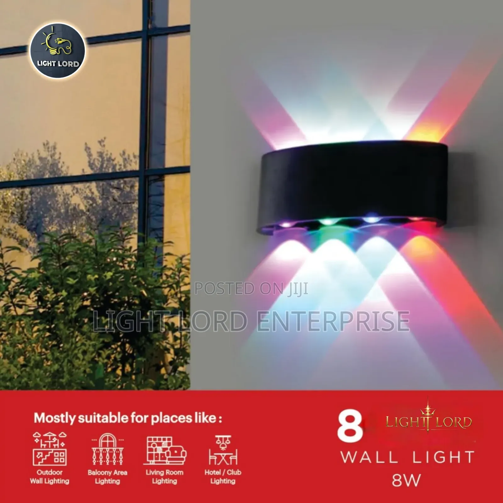 RGB Wall Light 4way