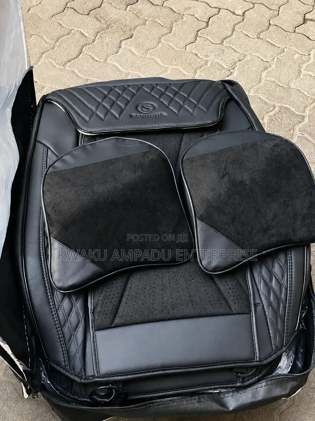 Original Executive 2-in-1 Beads Leather Seat Protector