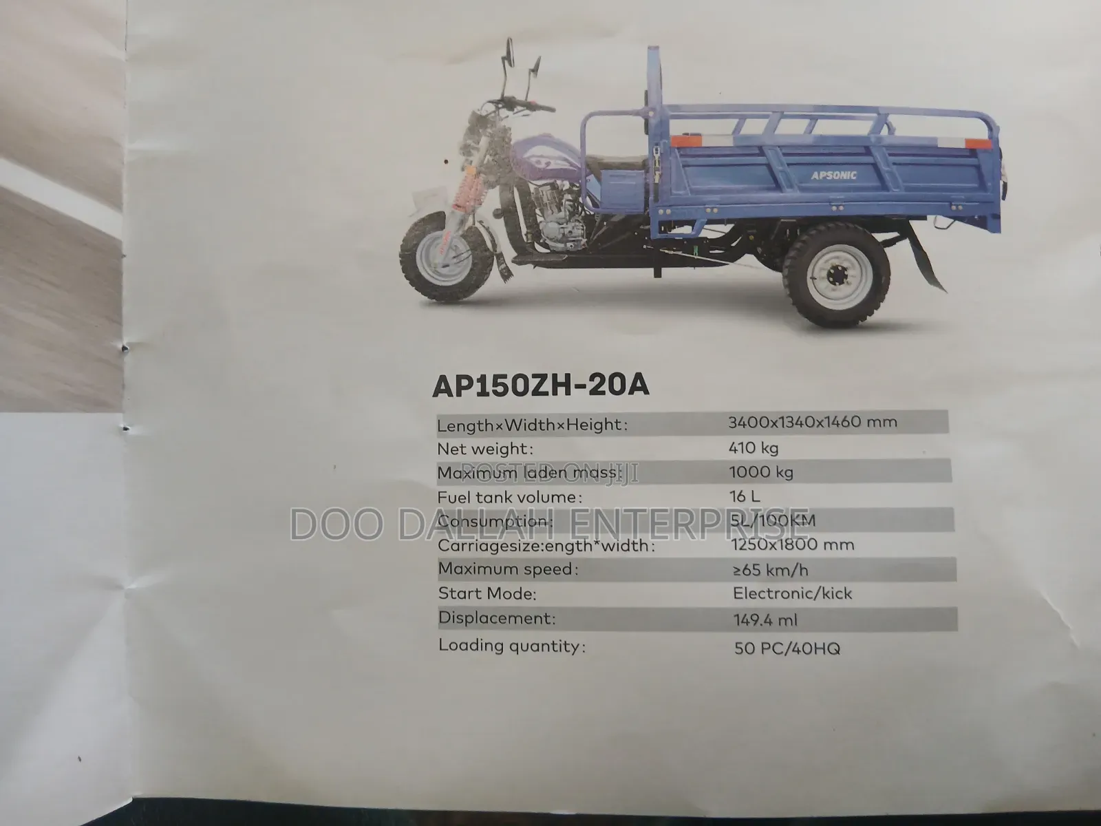 New Apsonic AP150ZH-20A HG 2024 Blue