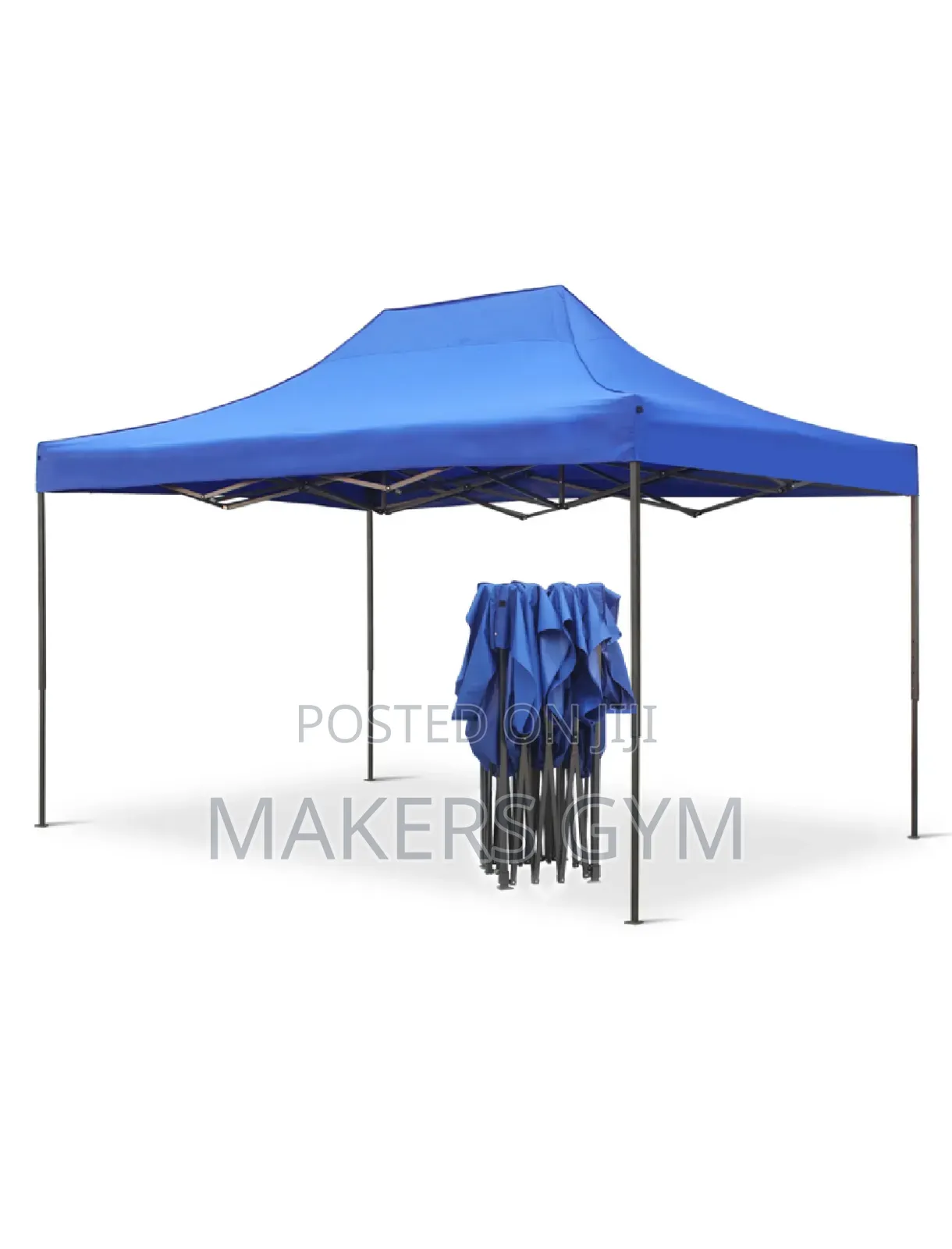 Portable Folding Iron Canopy Tent (Blue)