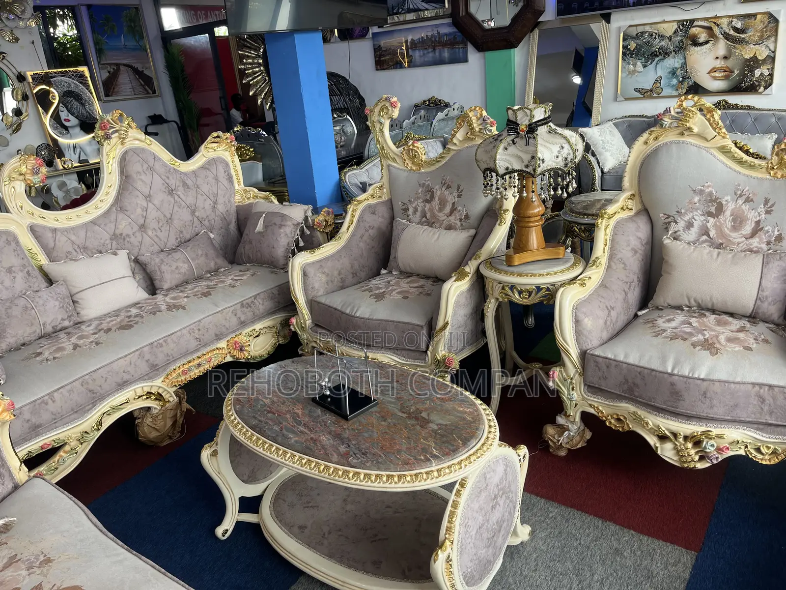 Royal Executive Antique Furniture With Table Set