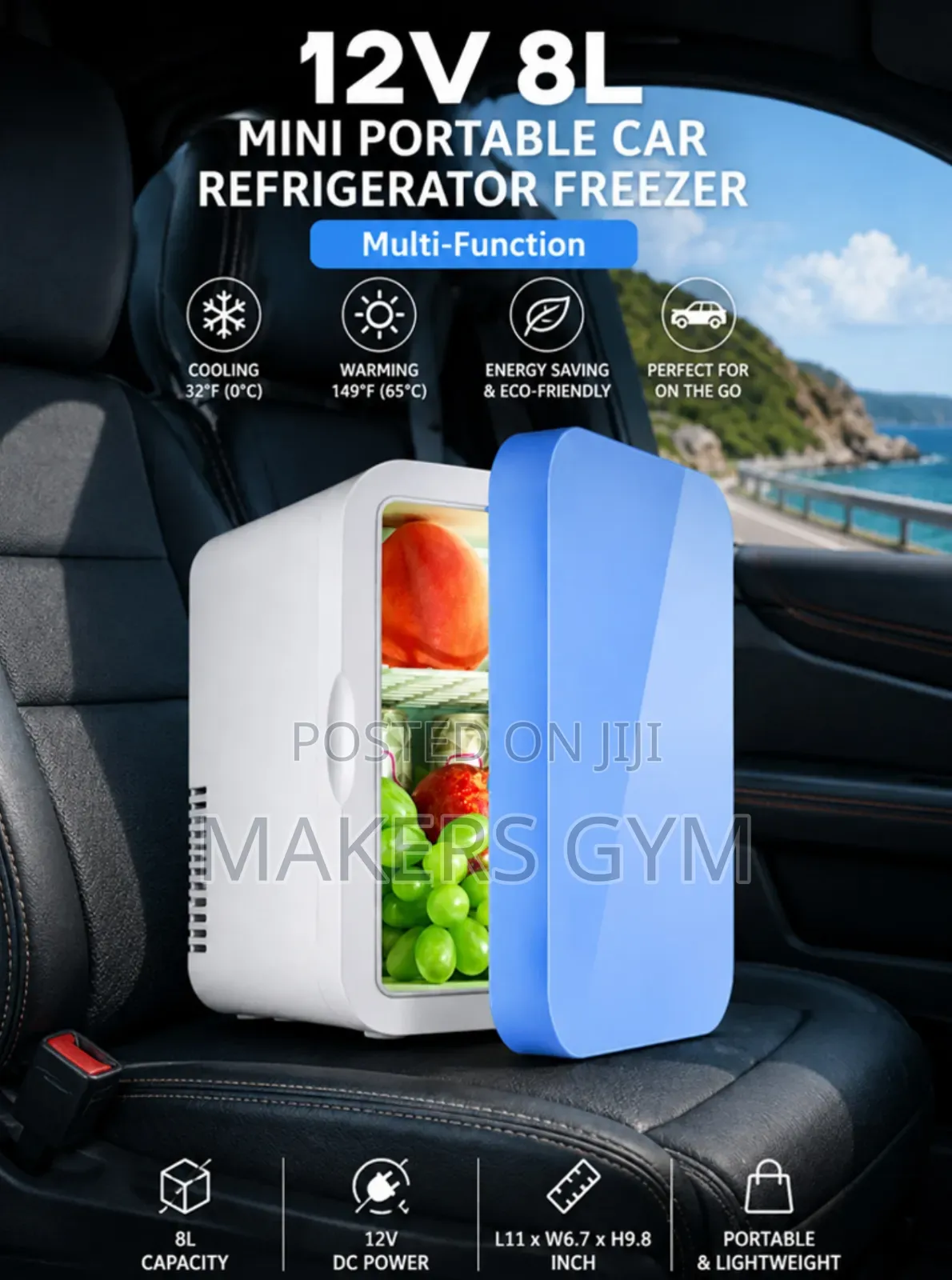 8l Mini Portable Car Refrigerator
