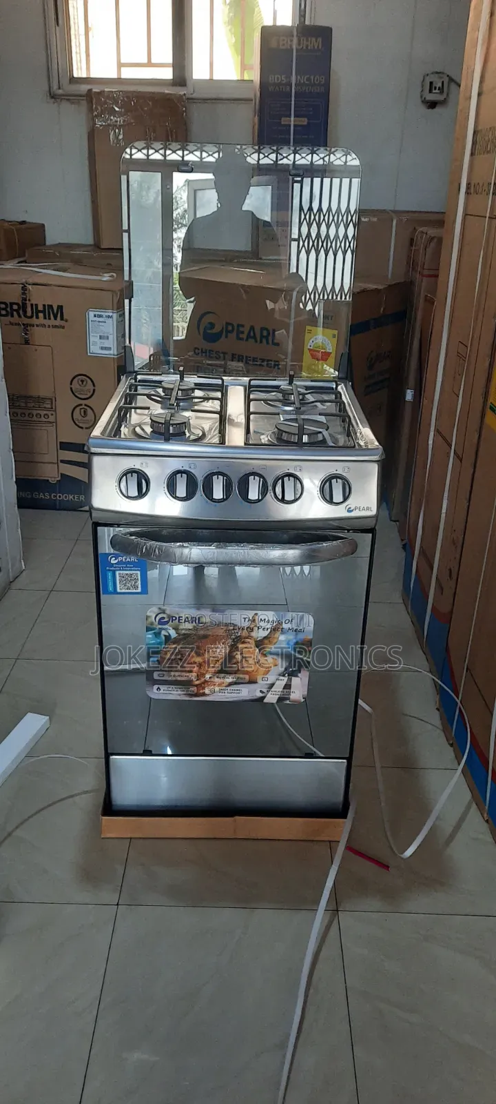 Pearl 4 Burner Gas Stove With Oven and Grill