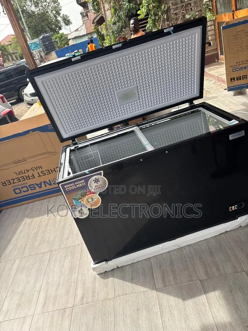 Store More With the Nasco 400l Black Deep Freezer