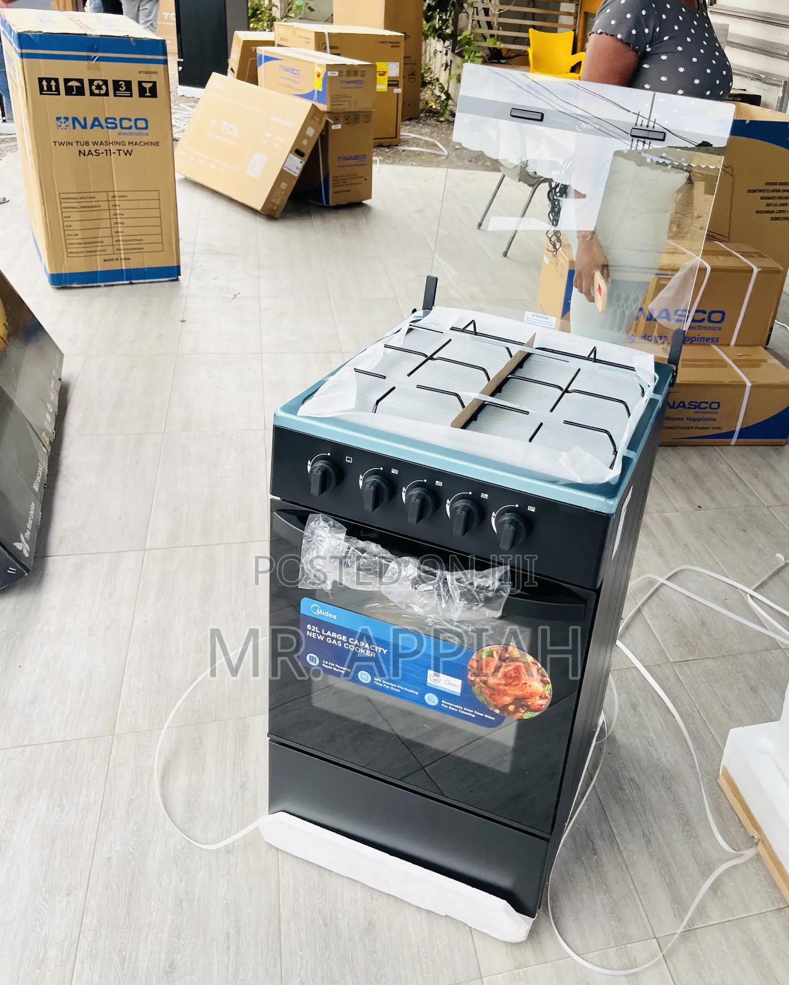 Extremely Durable Midea 4b With Oven Grill(50x50cm)Glass Oven 