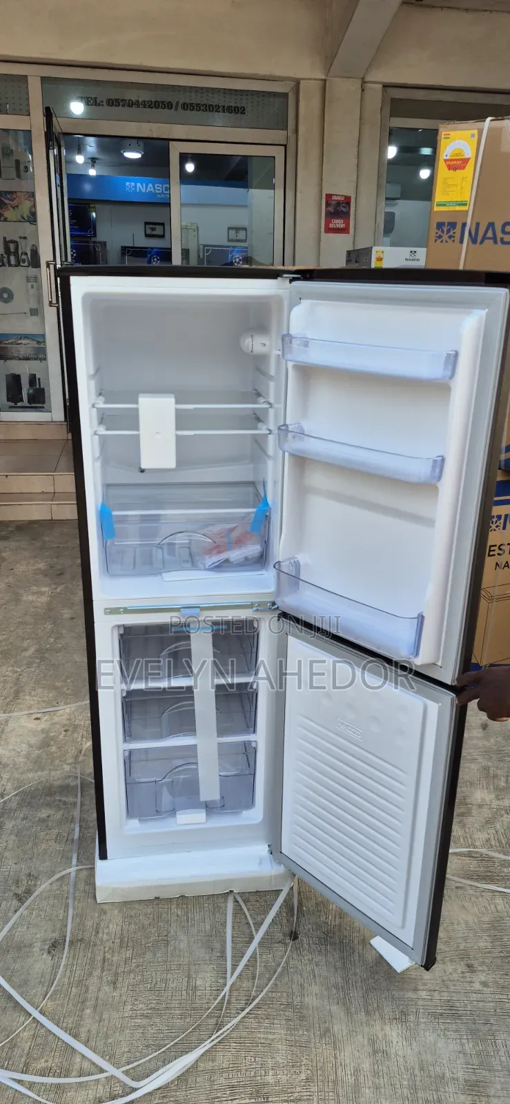 Dark Gray TCL 142l Bottom Freezer Brand New for Sale