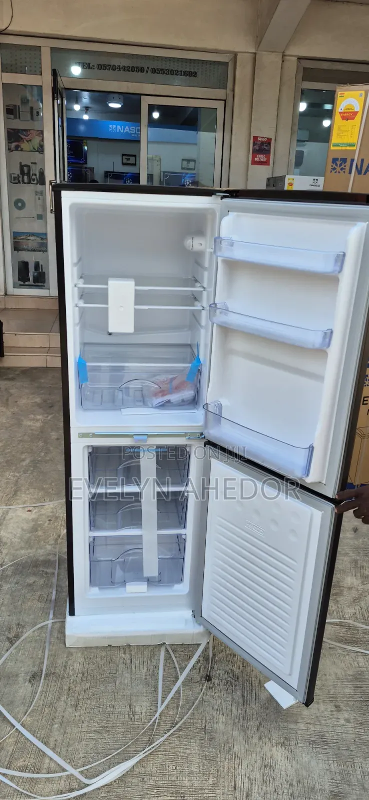 Dark Gray TCL 142l Bottom Freezer Brand New for Sale
