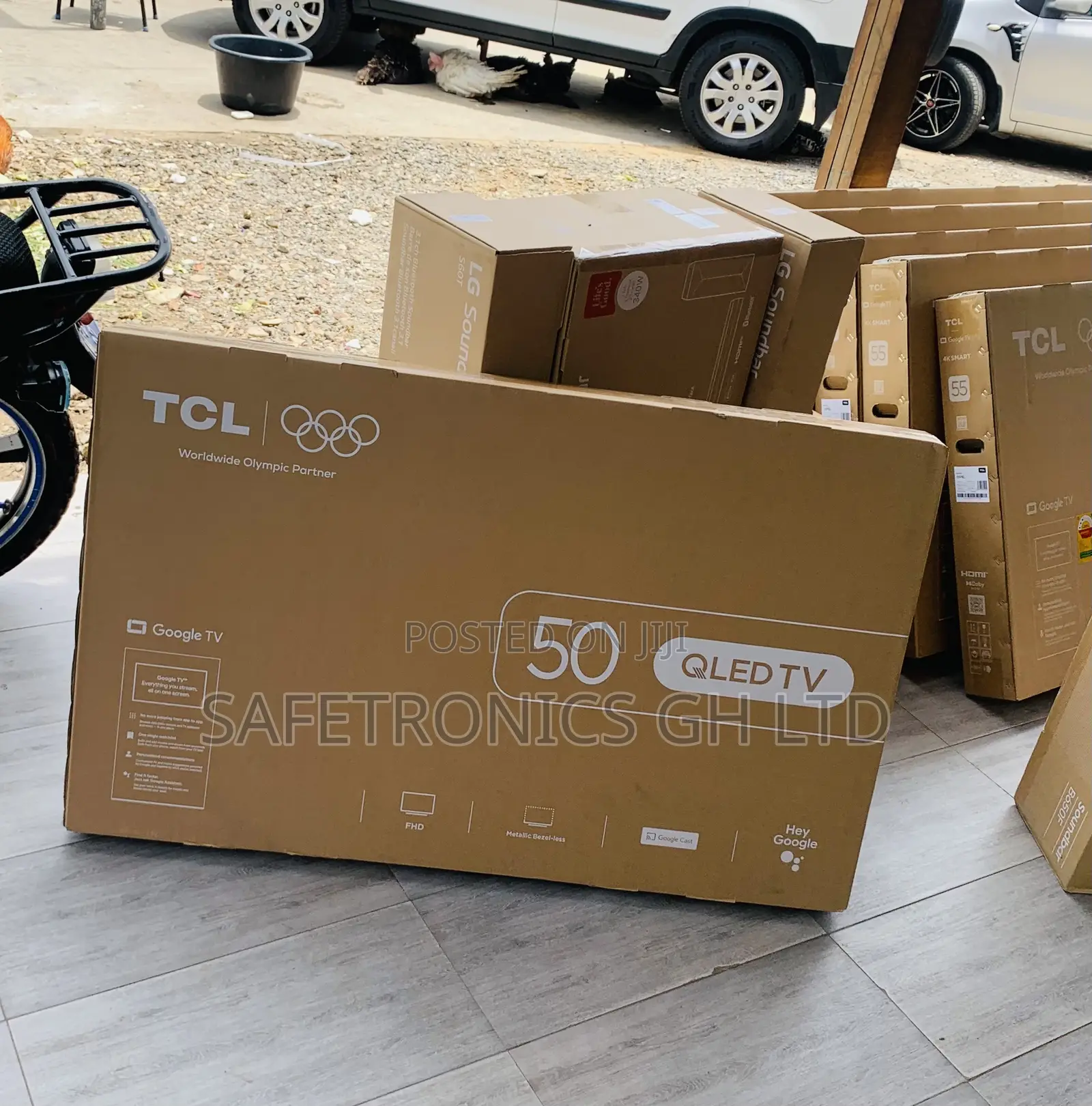 Frameless Sleek TCL 50” Inch Qled Google Tv (50s5k)