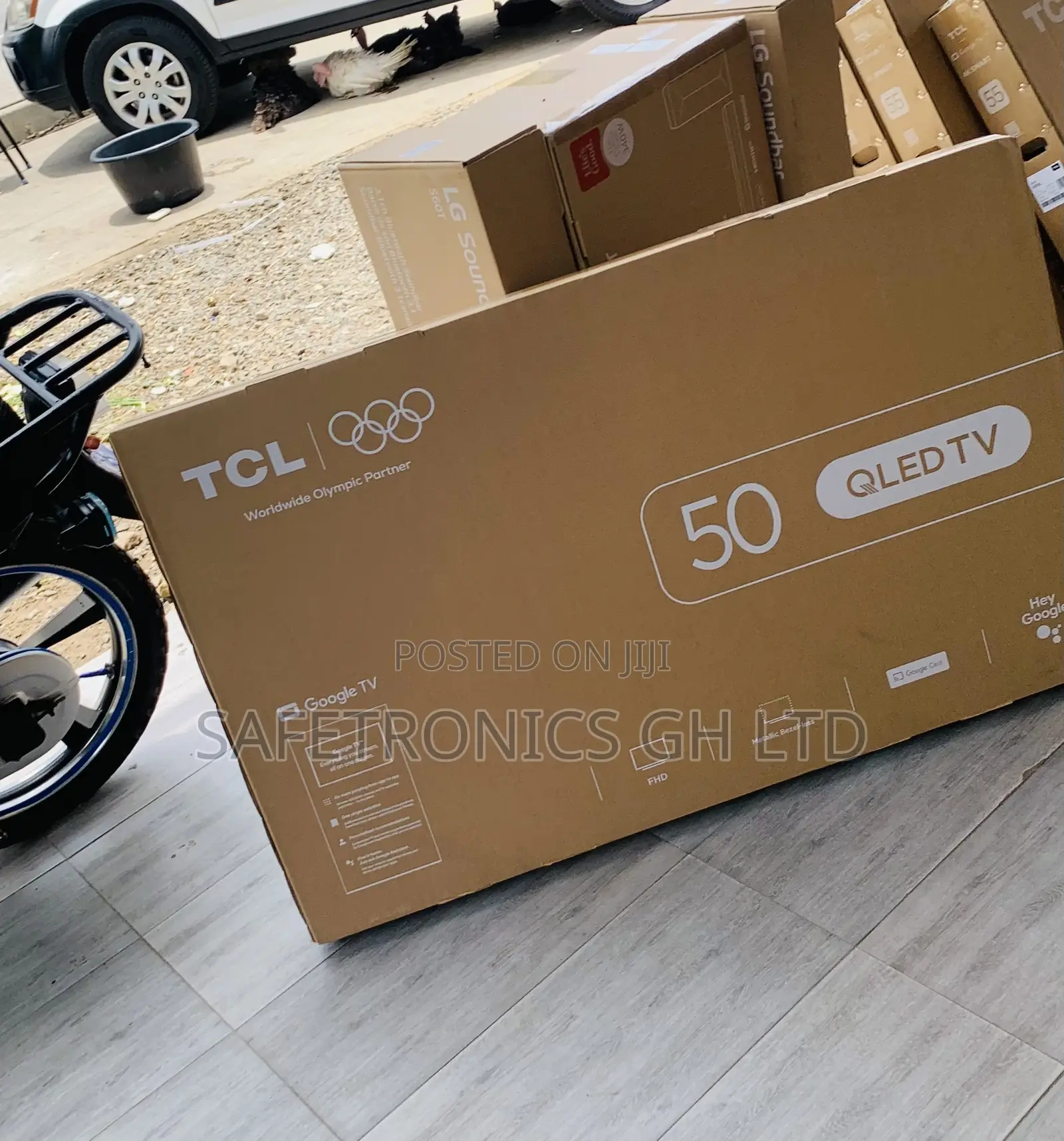 Frameless Sleek TCL 50” Inch Qled Google Tv (50s5k)