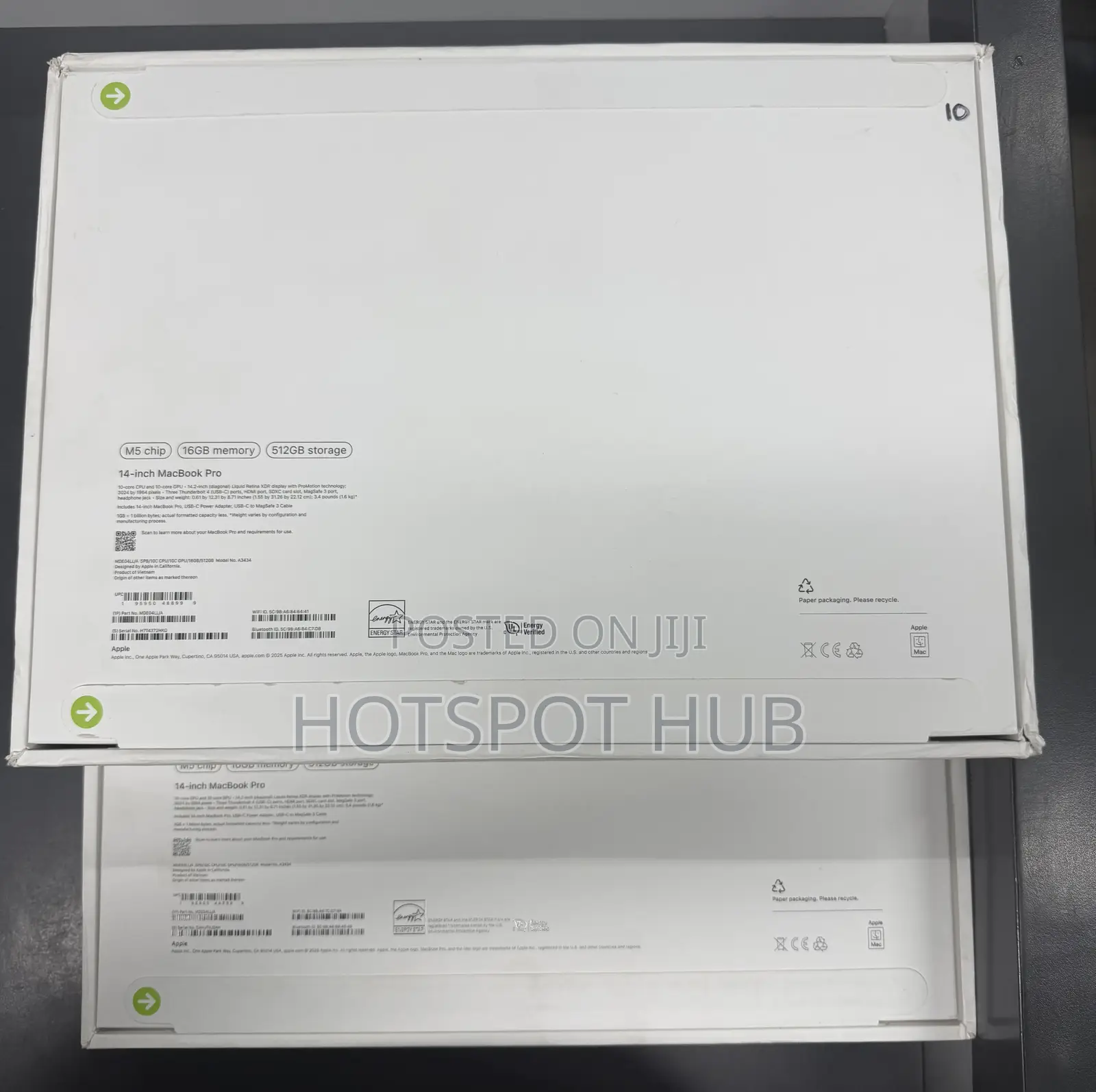New Laptop Apple MacBook Pro 16GB Apple M5 SSD 512GB