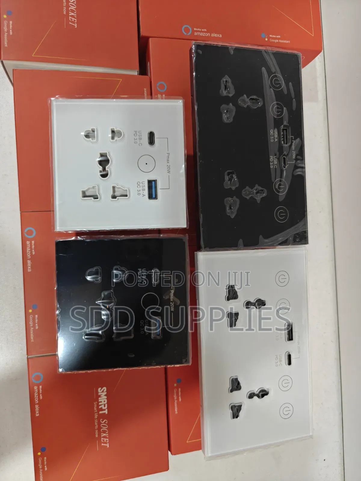 Single and Double Smart Wifi Socket With Usb and Type C Port