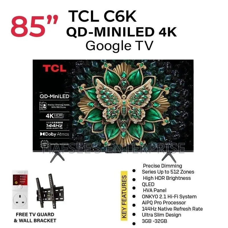 TCL 85inch Qd-Mini Led Google Tv