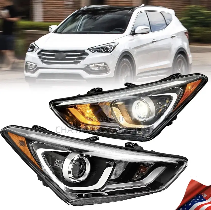 Hyundai Santa Fe 2017-2018 Headlight Pair