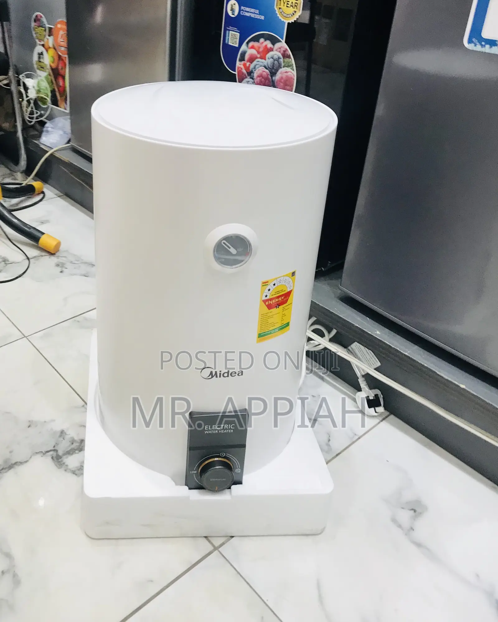 Effortless Heating Midea 15liters Electric Water Heater(White).