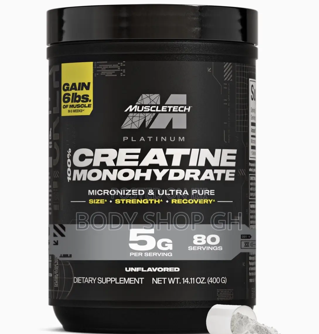 Muscletech Platinum Creatine Powder - Pure Creatine Monohydrate