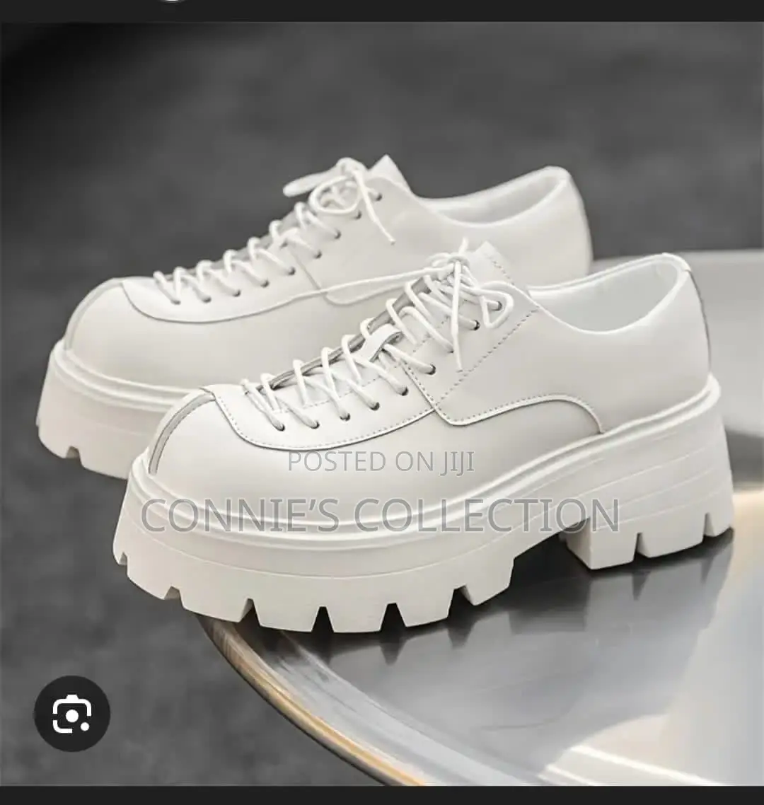Men's Vintage-Inspired Platform Derby Shoes