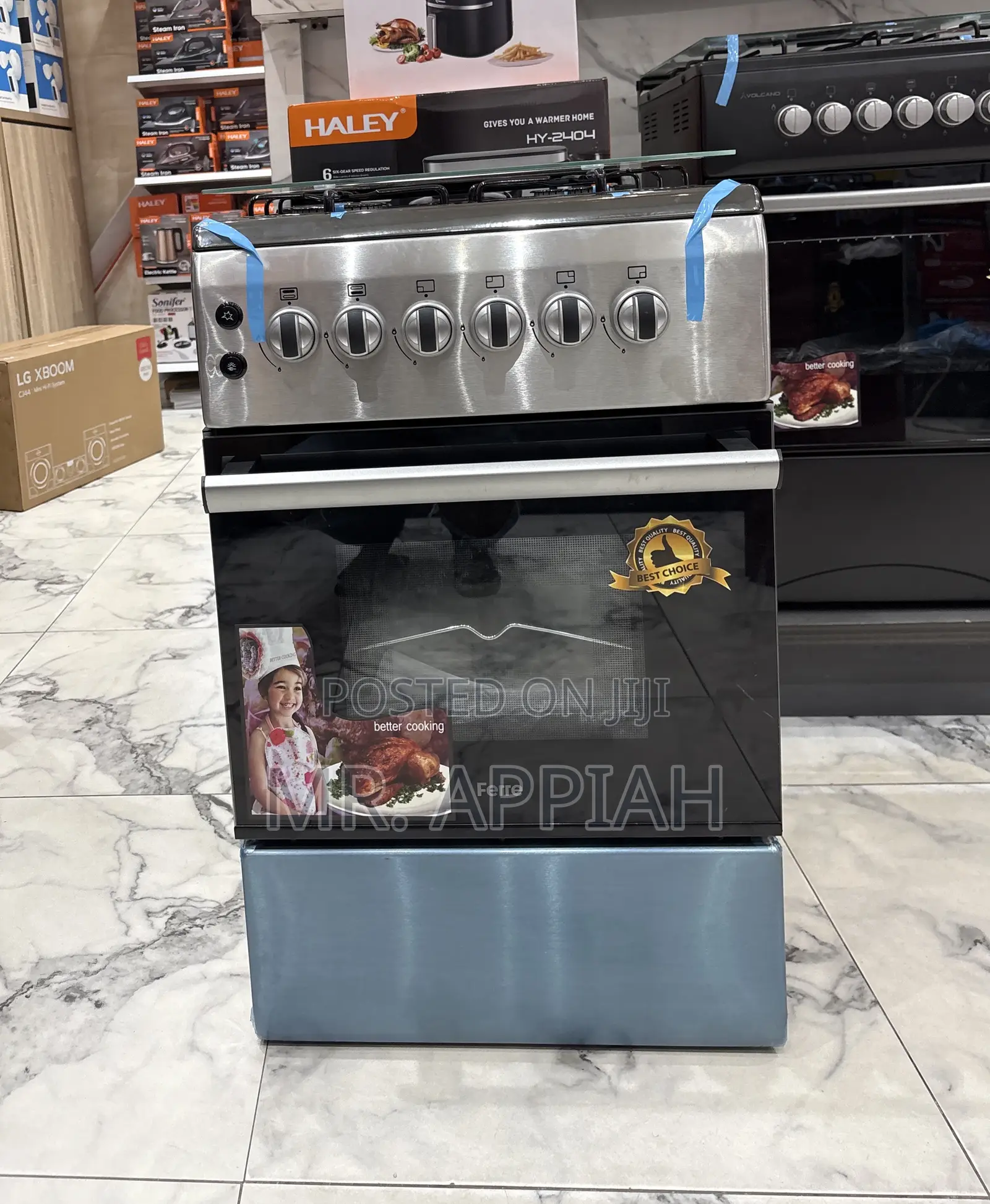 Premium Ferre 50x60 4 Burner(Glass Door) 