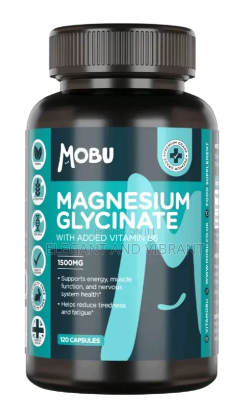 Magnesium Glycinate 1500mg With Added Vitamin B6 - 120 Capsules