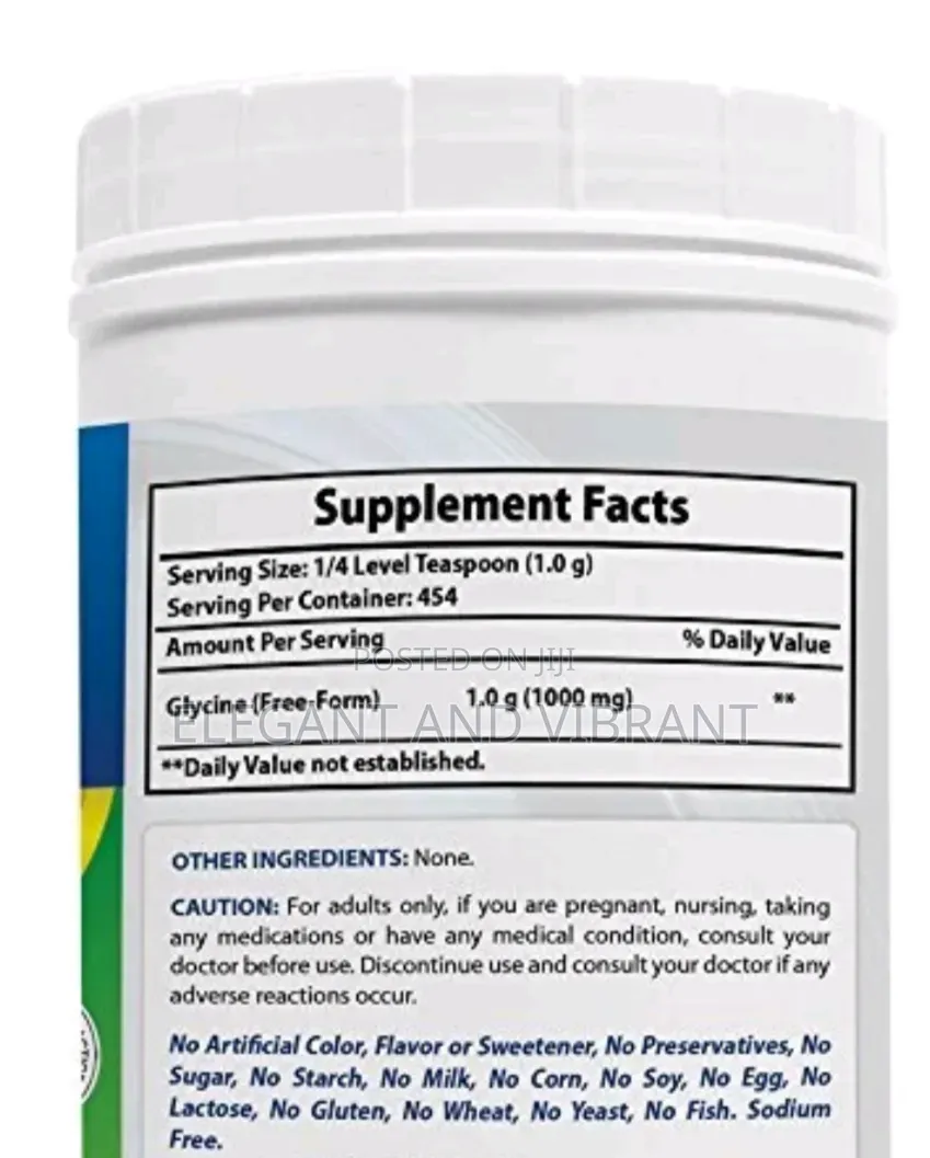 Glycine Powder 1 Lb *Boosts Energy/Nervous System Support*