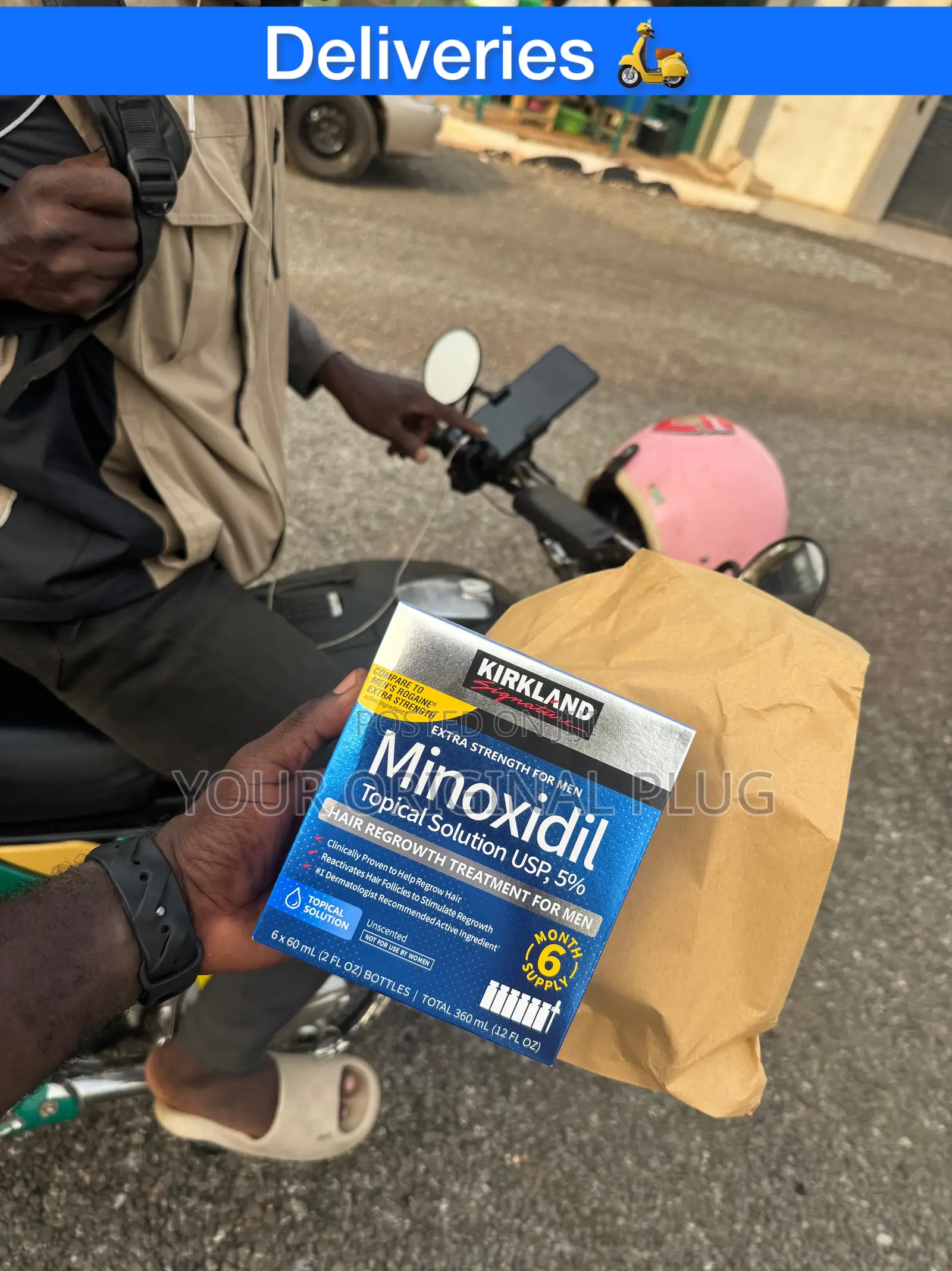 Kirkland Minoxidil 5% for Hair Growth. Original, Super Effective (Box)