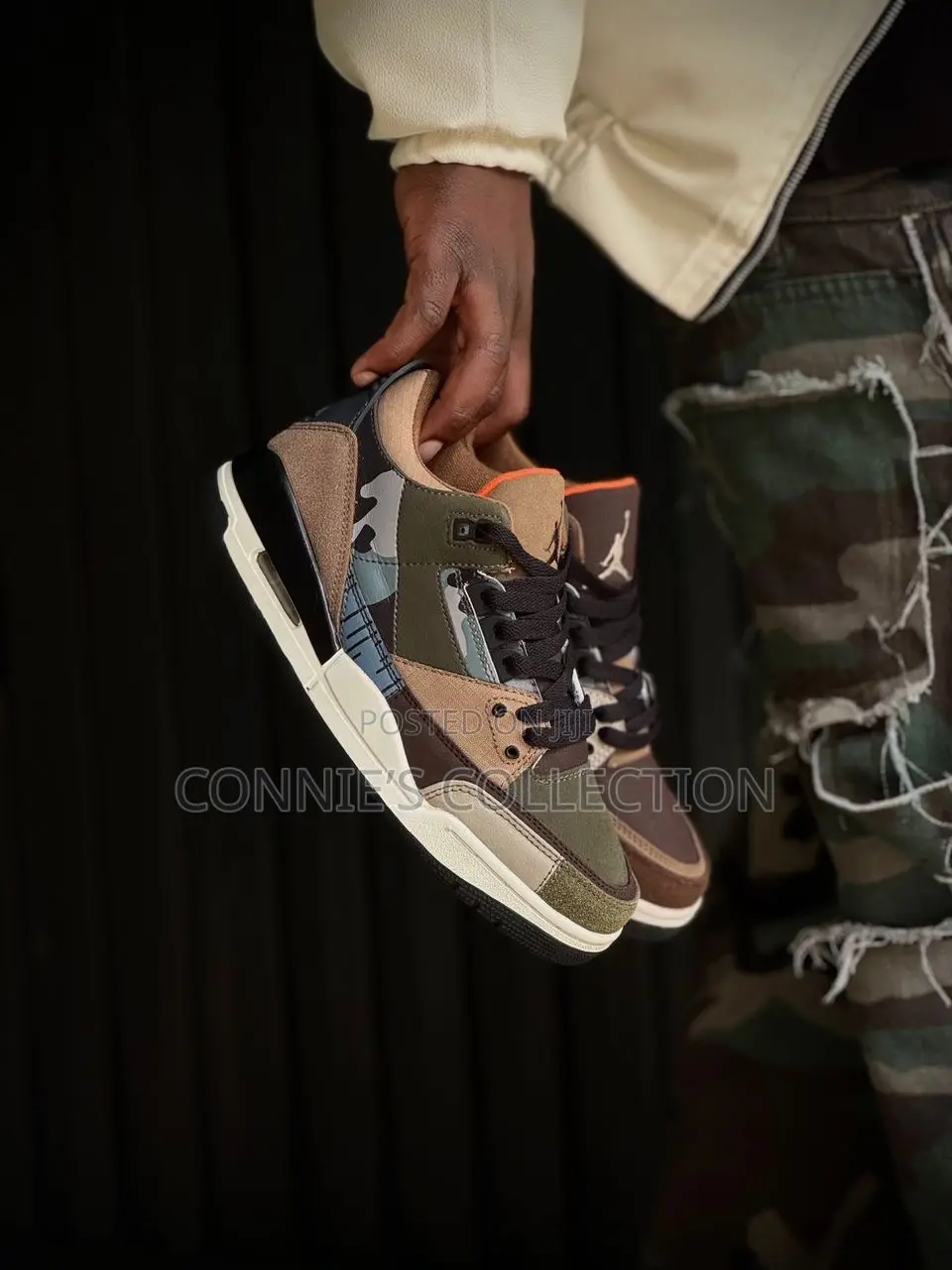 Nike Air Jordan 3 Retro Patchwork Camo Sneaker