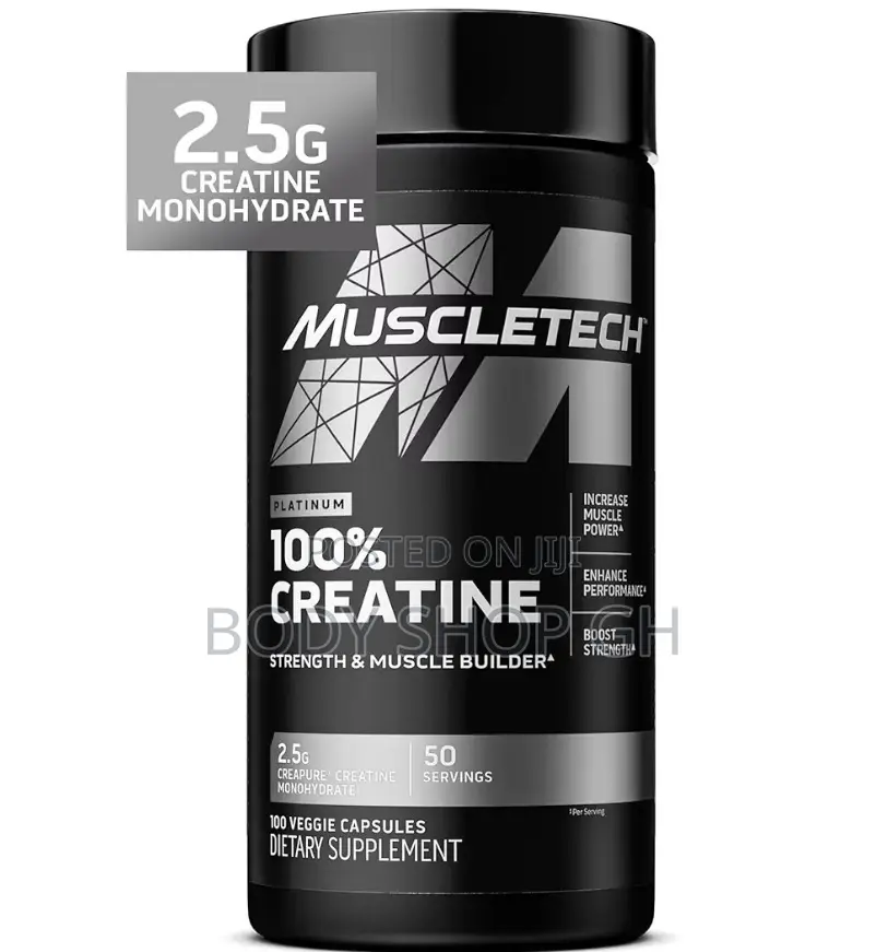 Muscletech Platinum Creatine Monohydrate Capsules -100% Pure Creatine