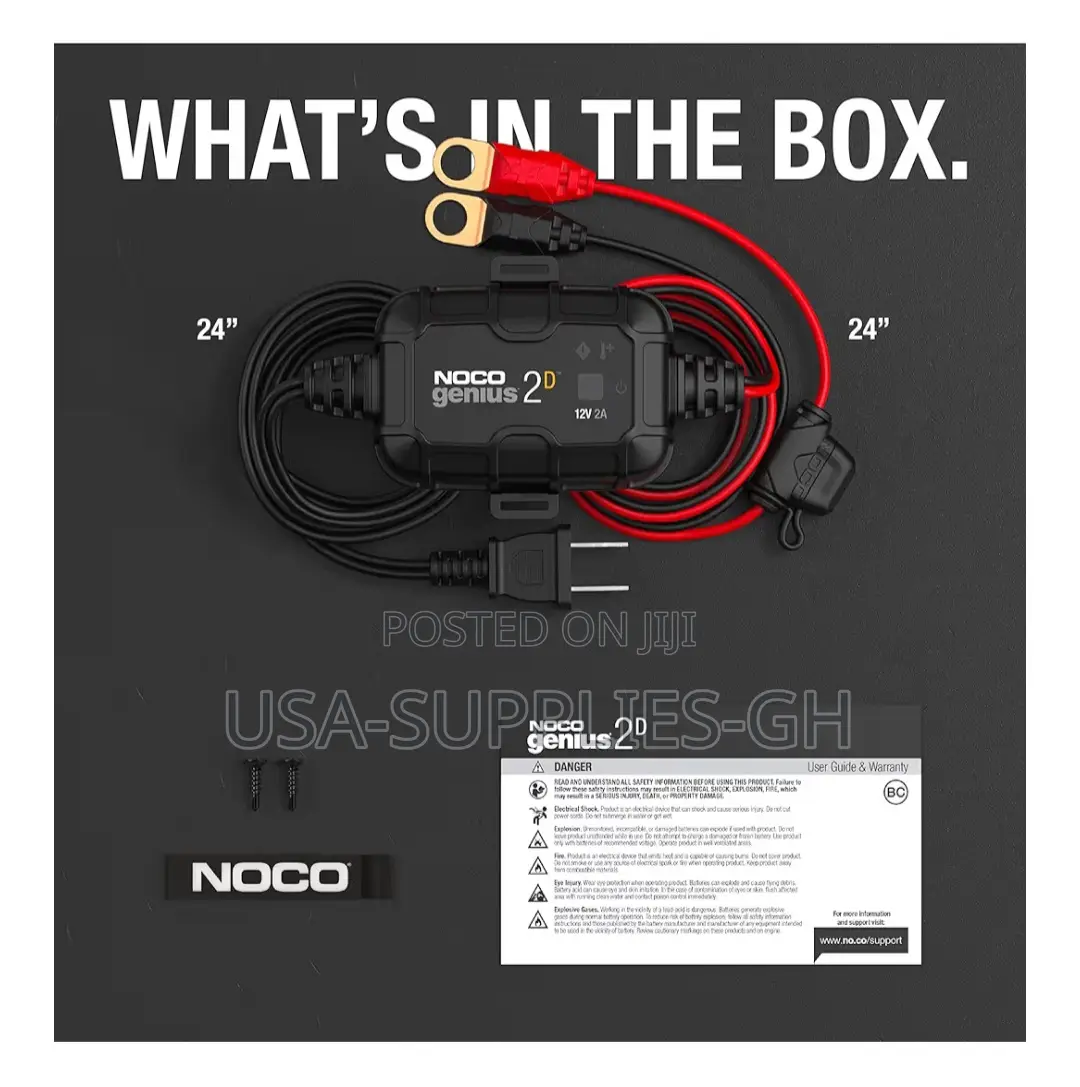 Noco Genius2d: 2a 12v Smart Onboard Car Battery Charger From Usa