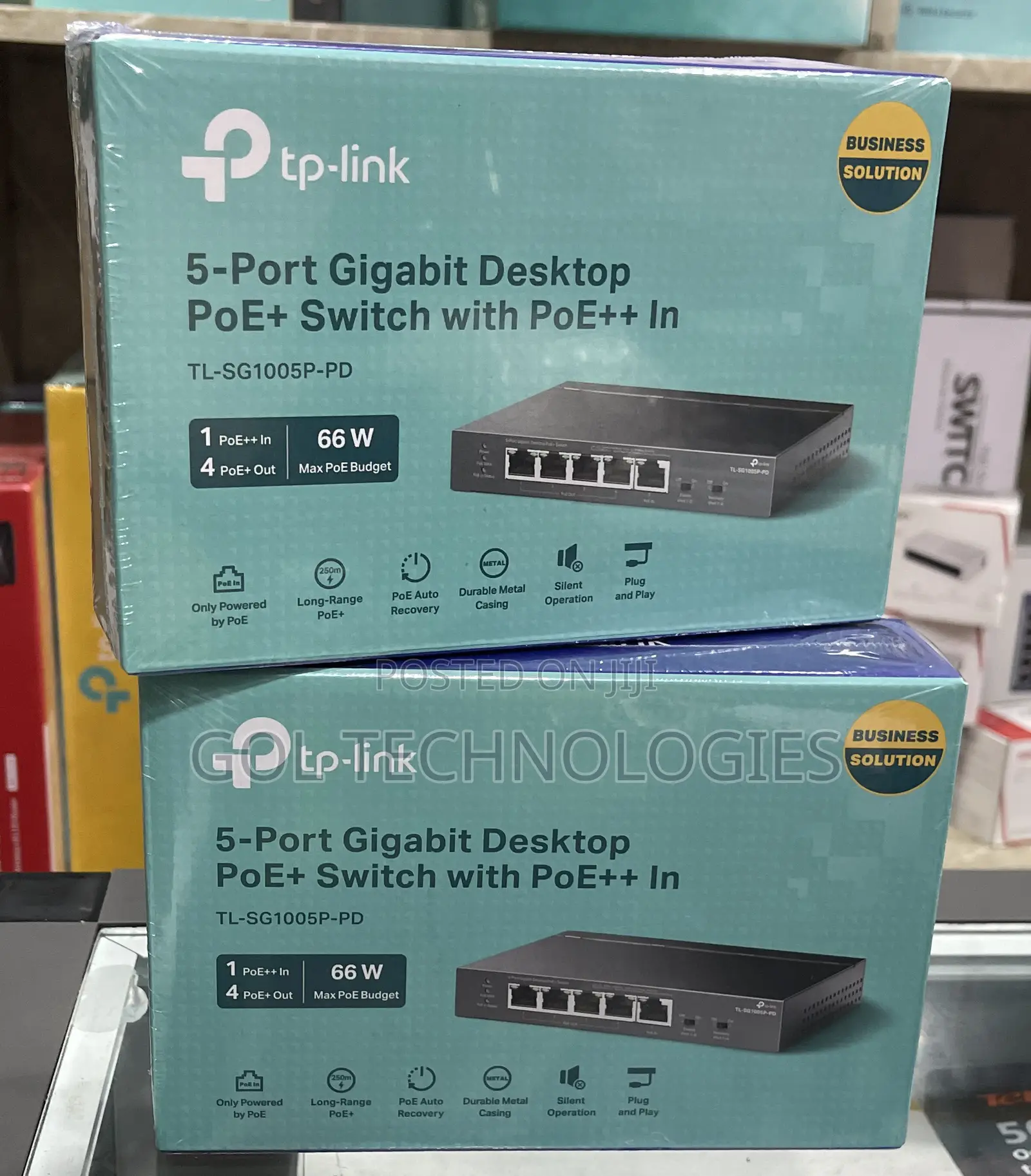 To- Link Tl-Sg1005p-P 5-Port Gigabit Desktop Poe+ Switch With Poe++ In