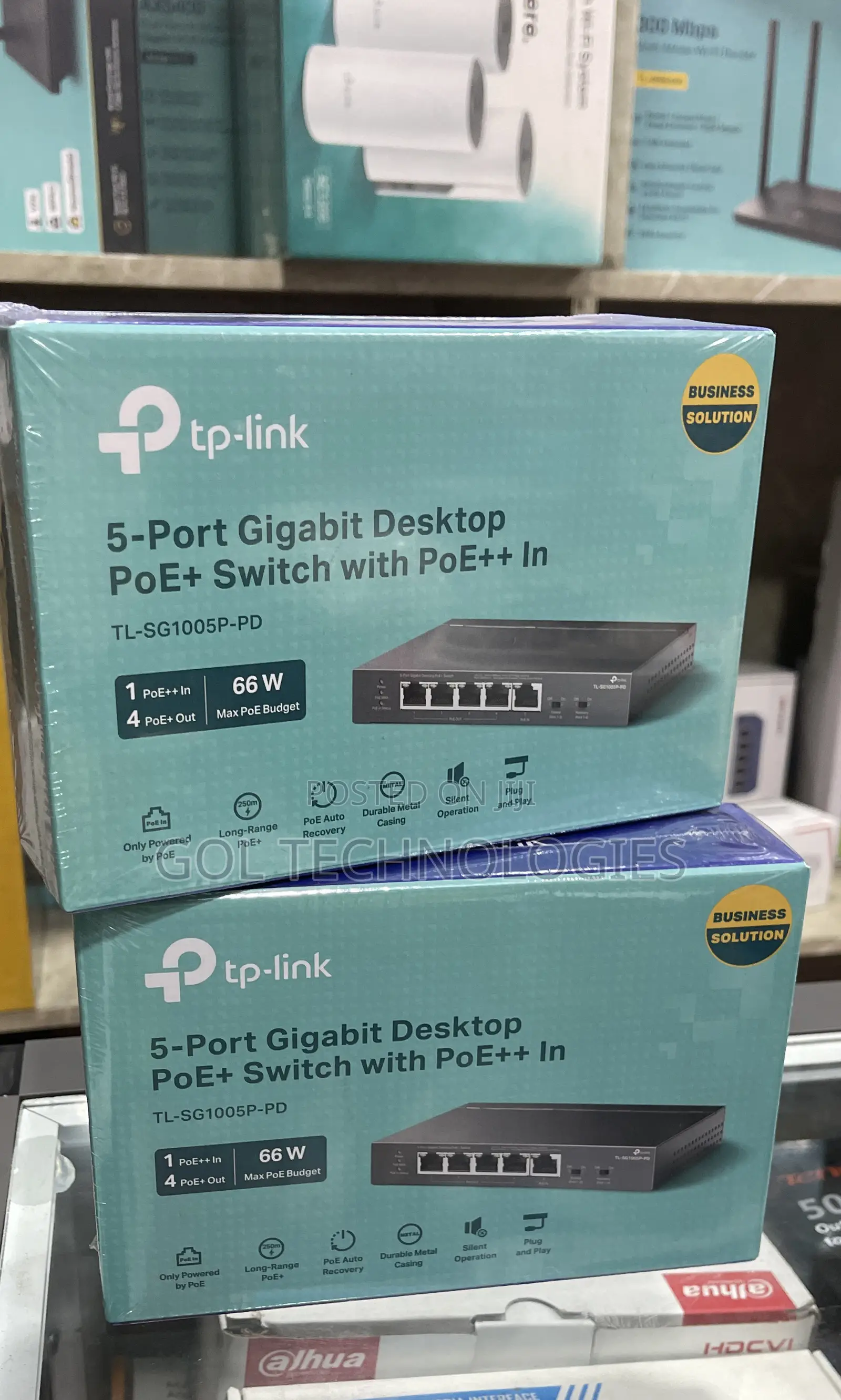 To- Link Tl-Sg1005p-P 5-Port Gigabit Desktop Poe+ Switch With Poe++ In