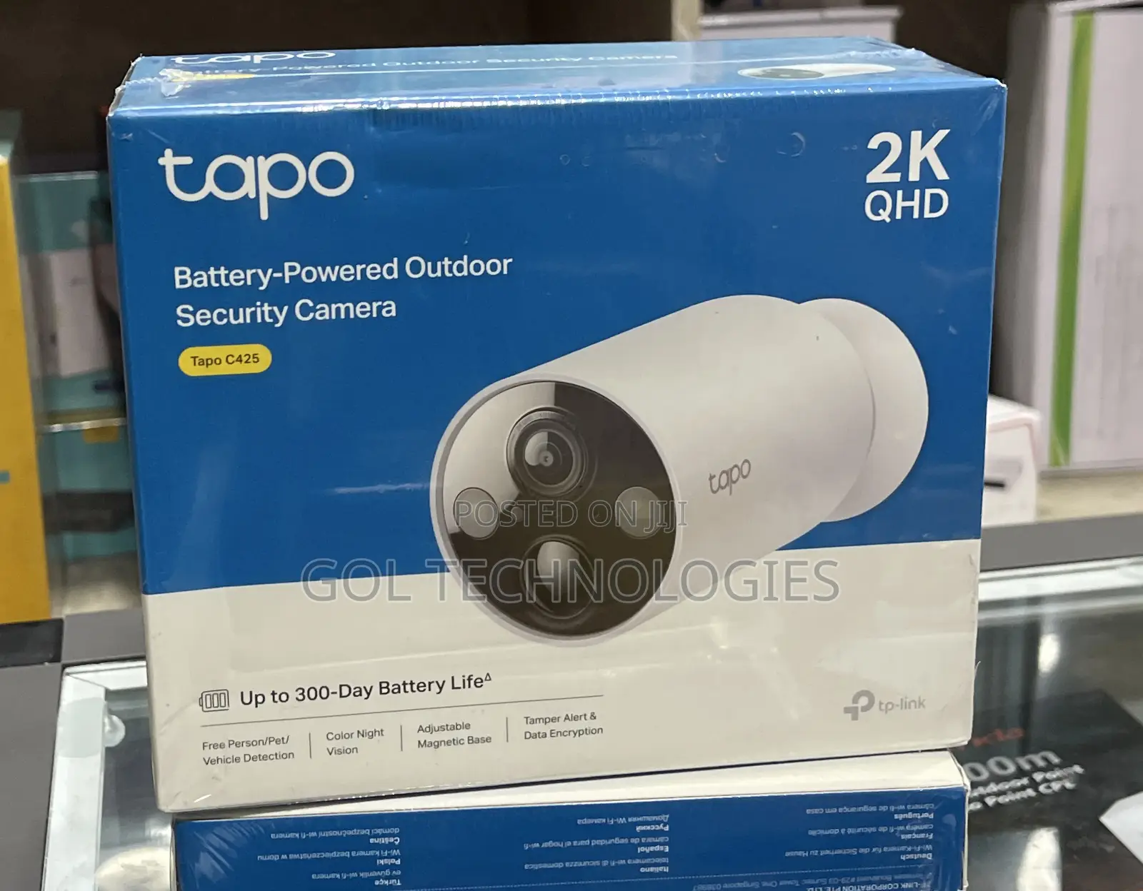 Tapo C425 Smart Camera QHD Battery-Powered Outdoor Security Camera