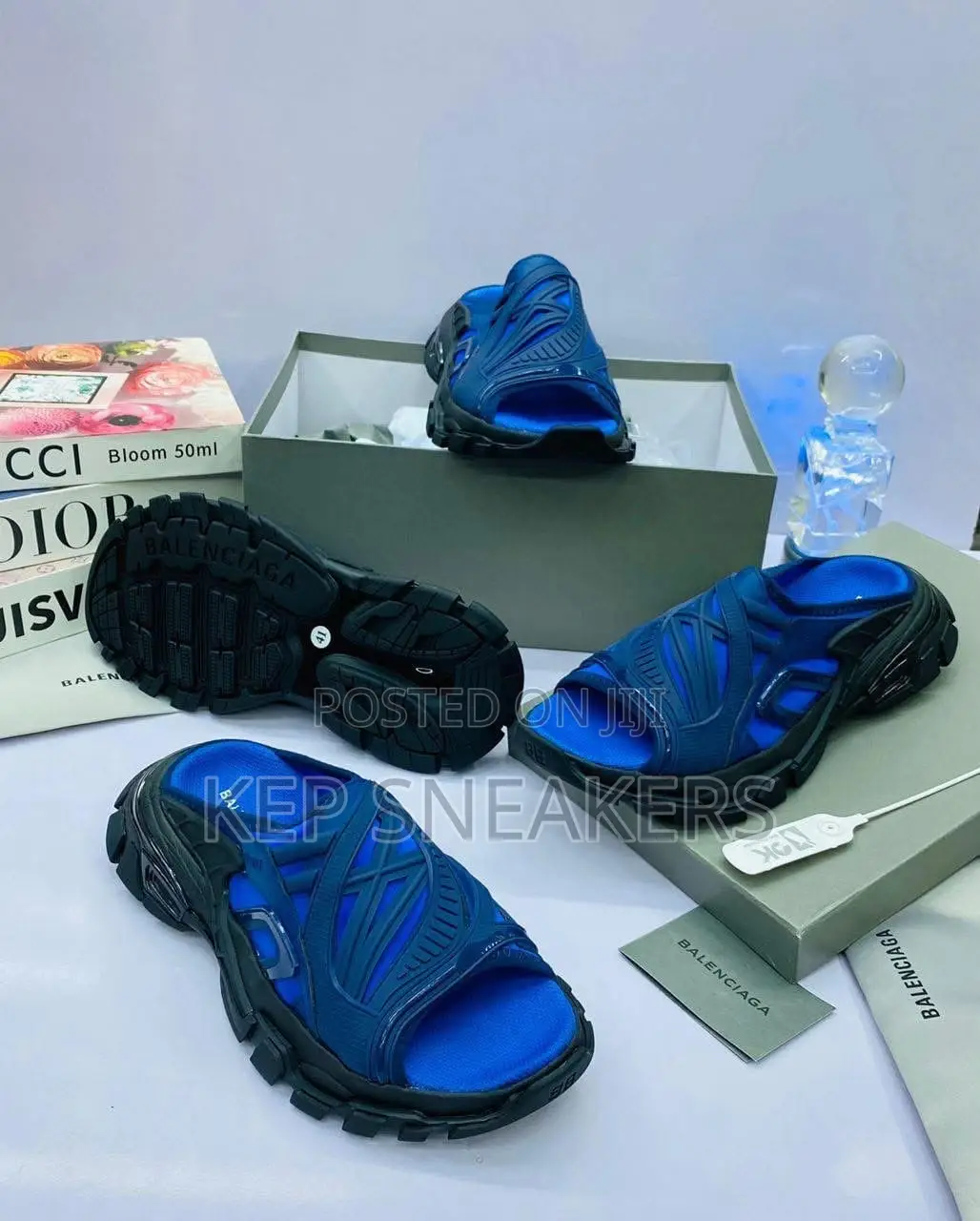 Balenciaga Track Slides Caged Mesh