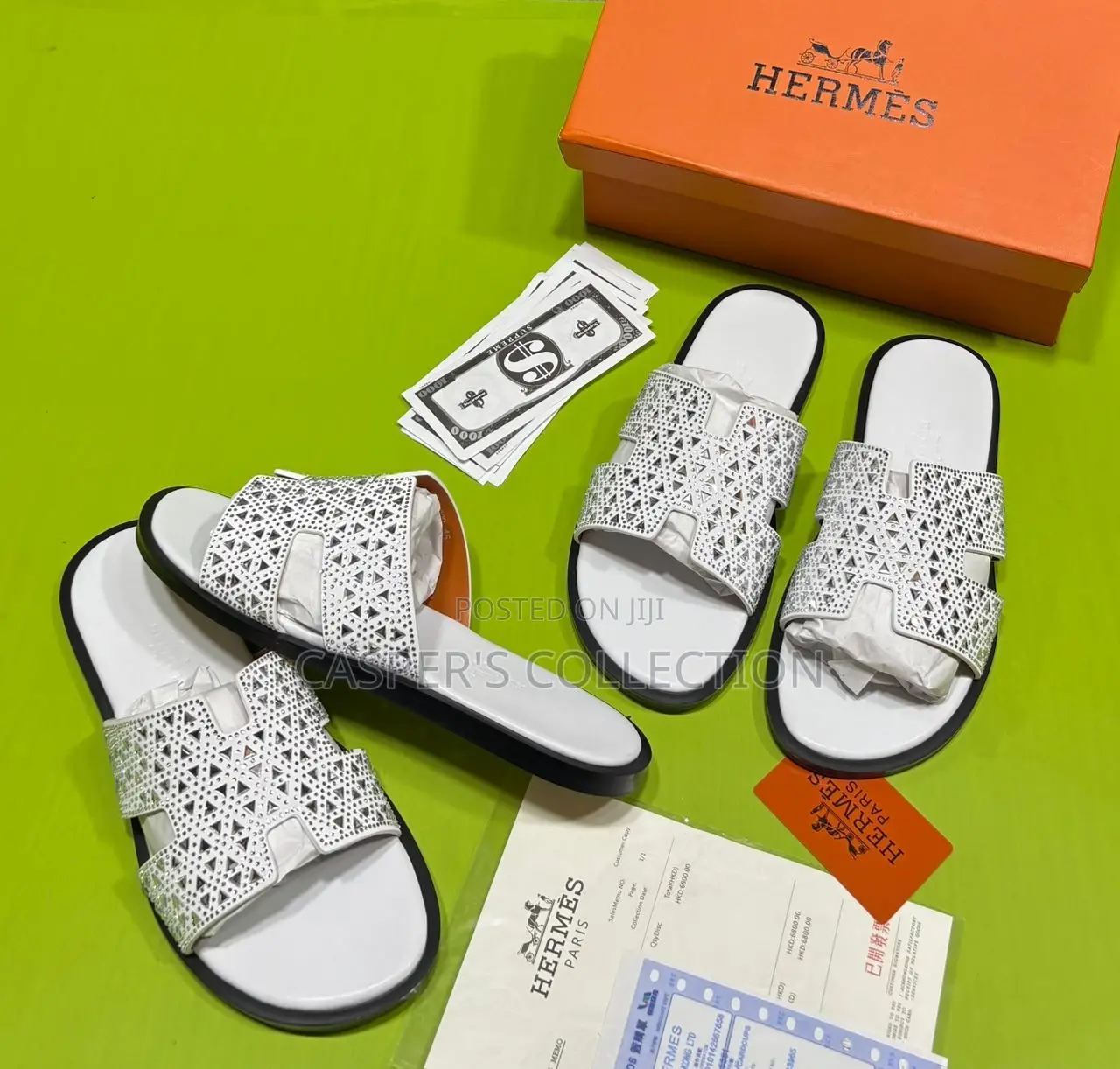Hermès Oran Sandal With Rhinestones