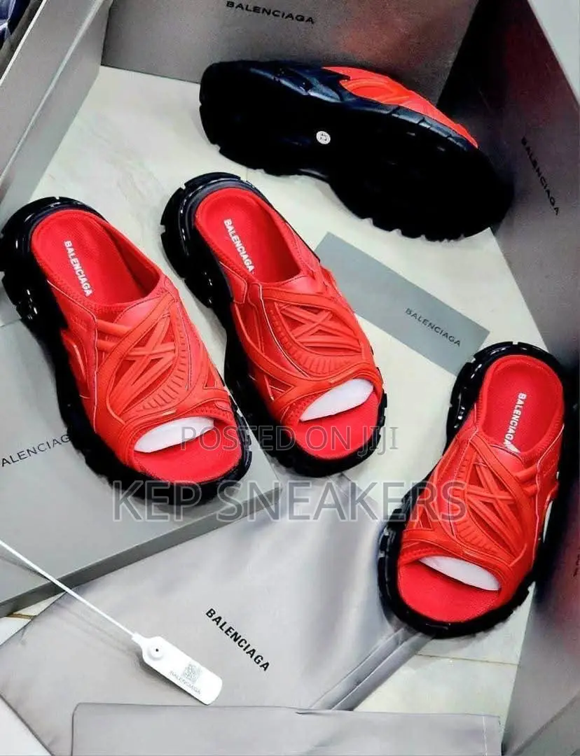 Balenciaga Track Slides Caged Mesh