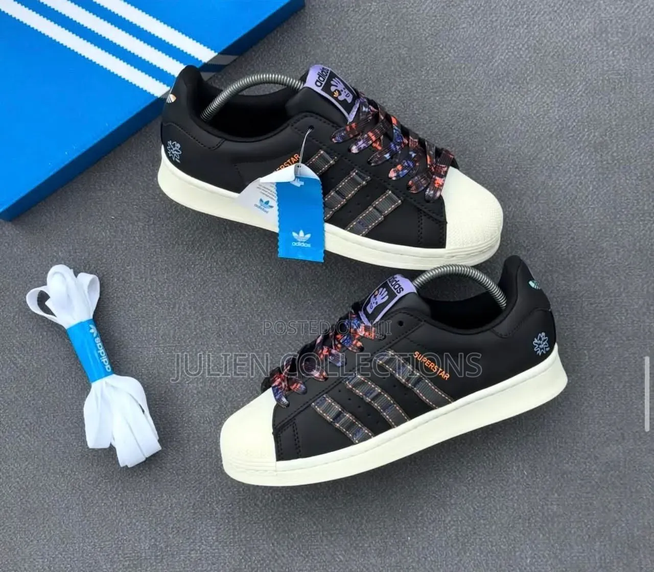 Adidas Superstar Core Black Cream