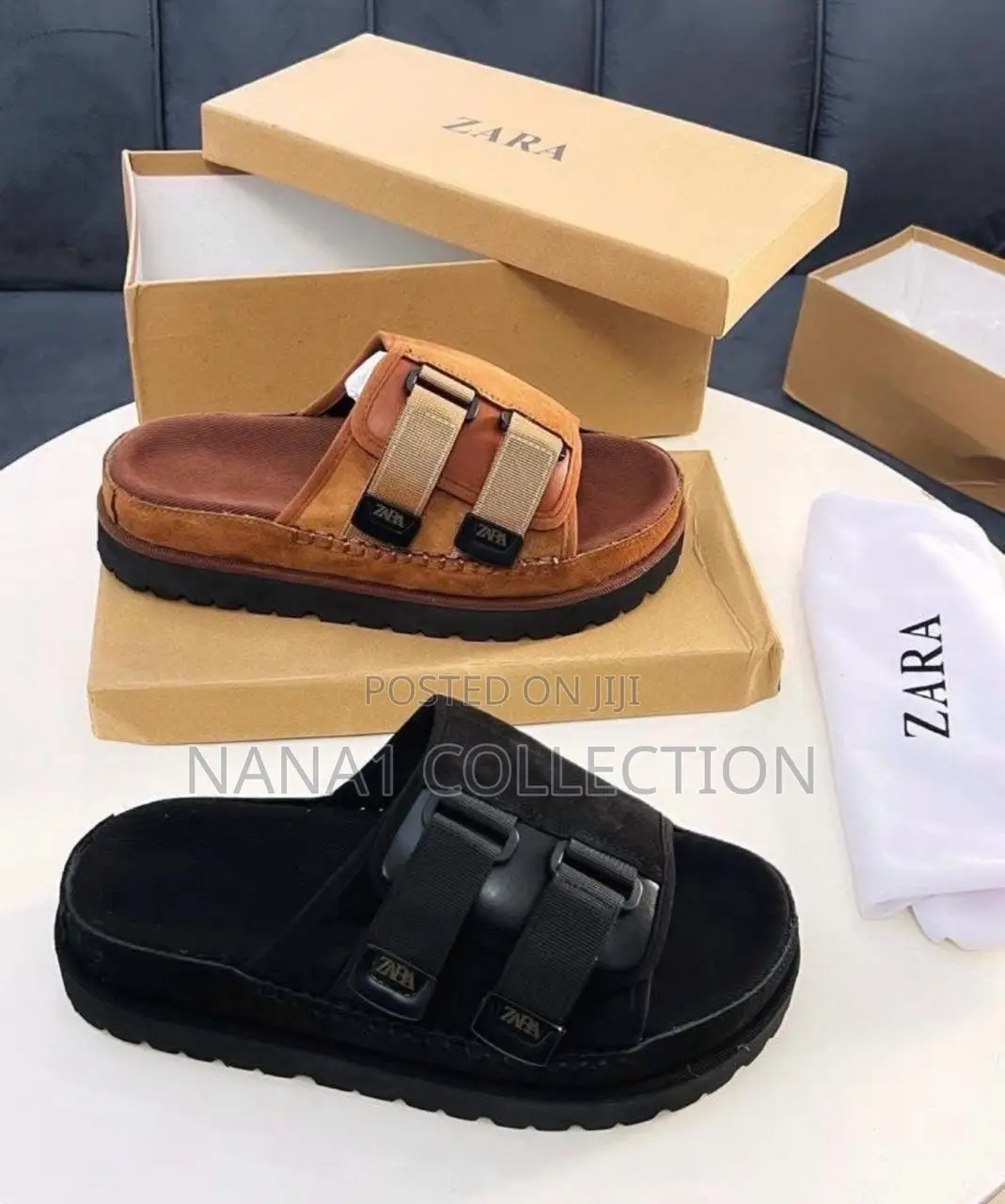 Zara Suede Sandals