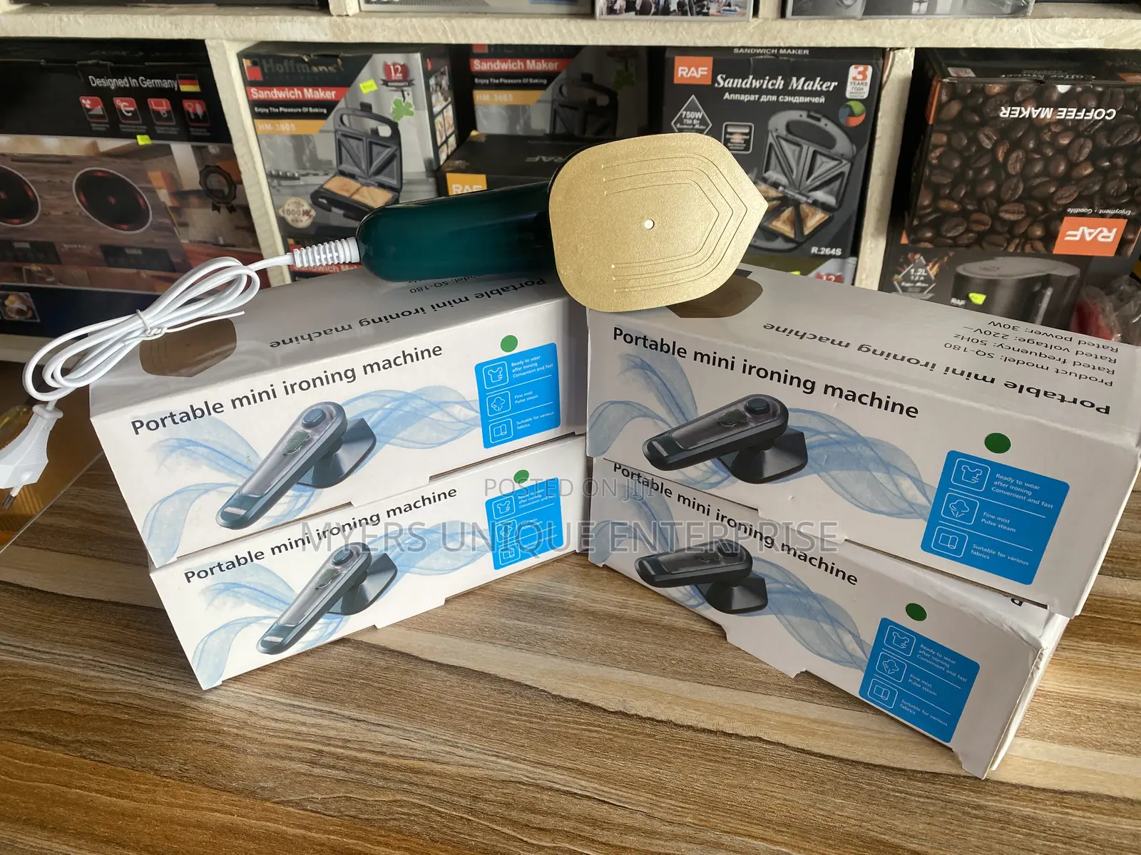 Mini Steam Iron With Gold Plate(No Hassle)