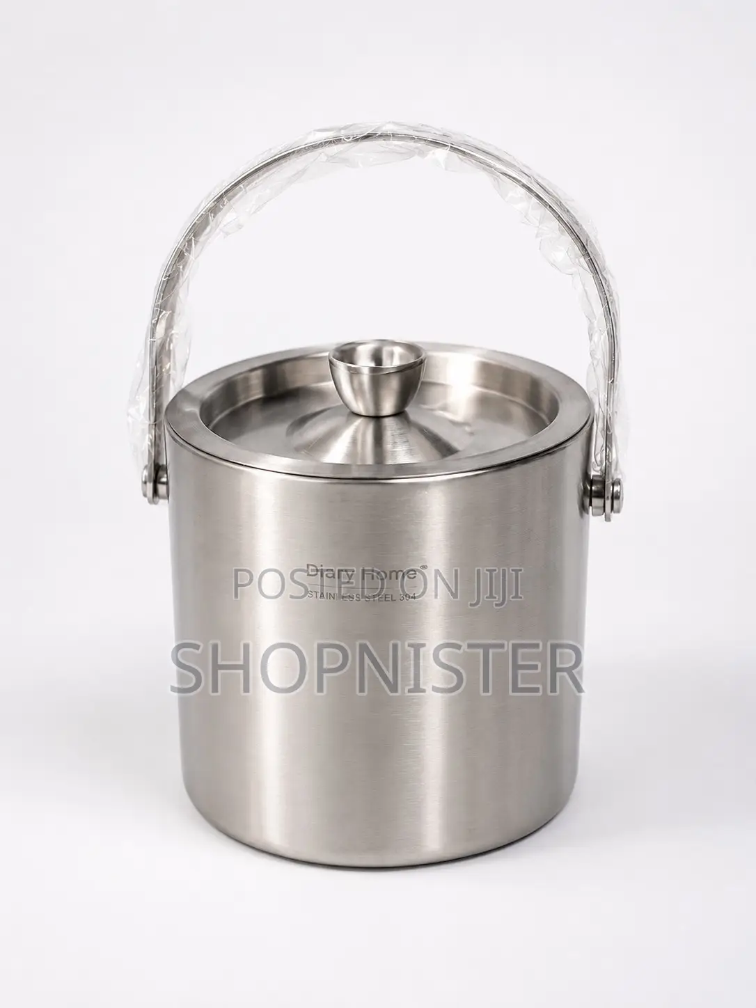1.6l Double Wall Stainless Steel Ice Bucket With Lid
