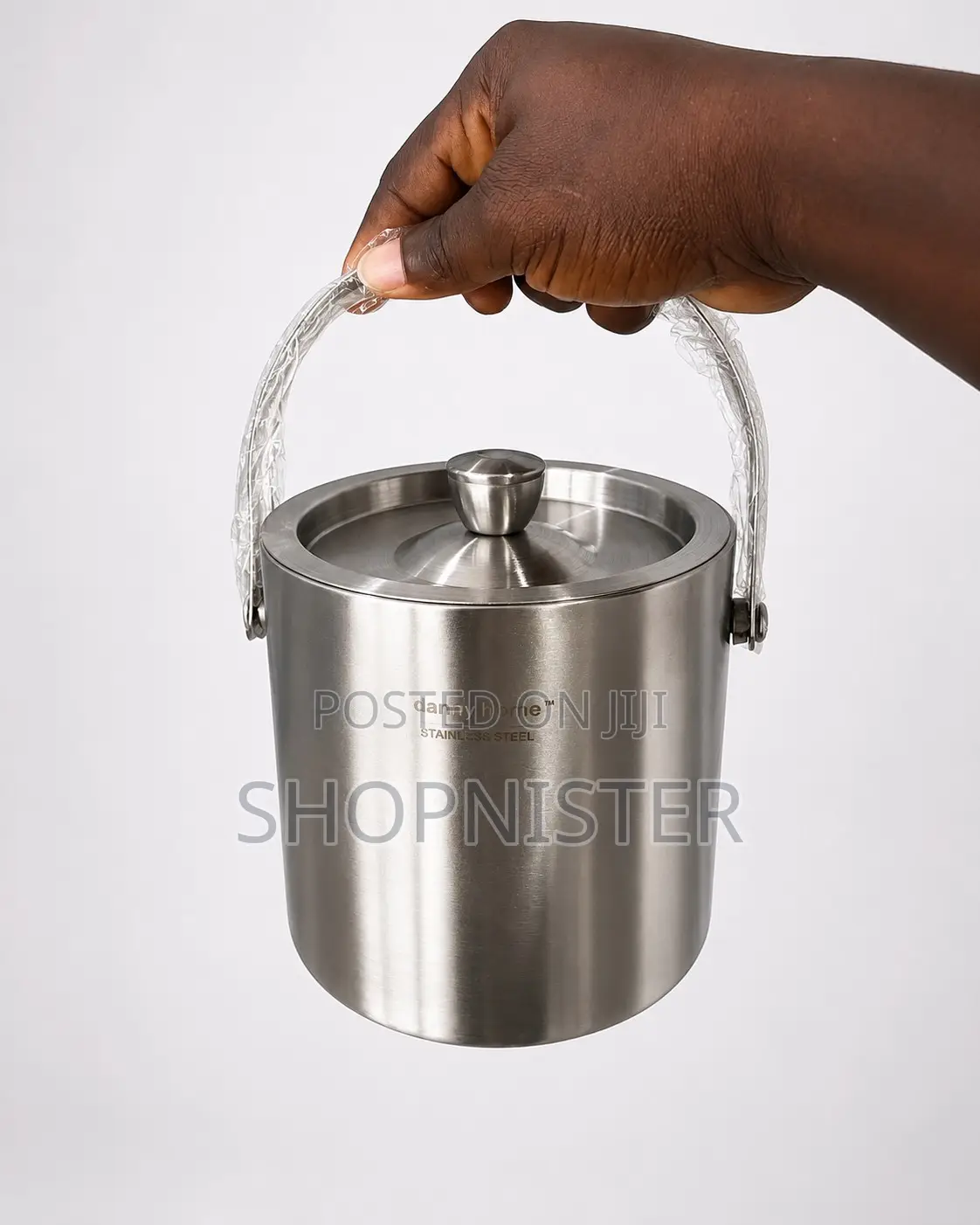 1.6l Double Wall Stainless Steel Ice Bucket With Lid