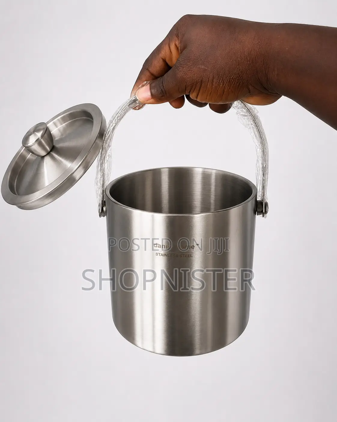 1.6l Double Wall Stainless Steel Ice Bucket With Lid