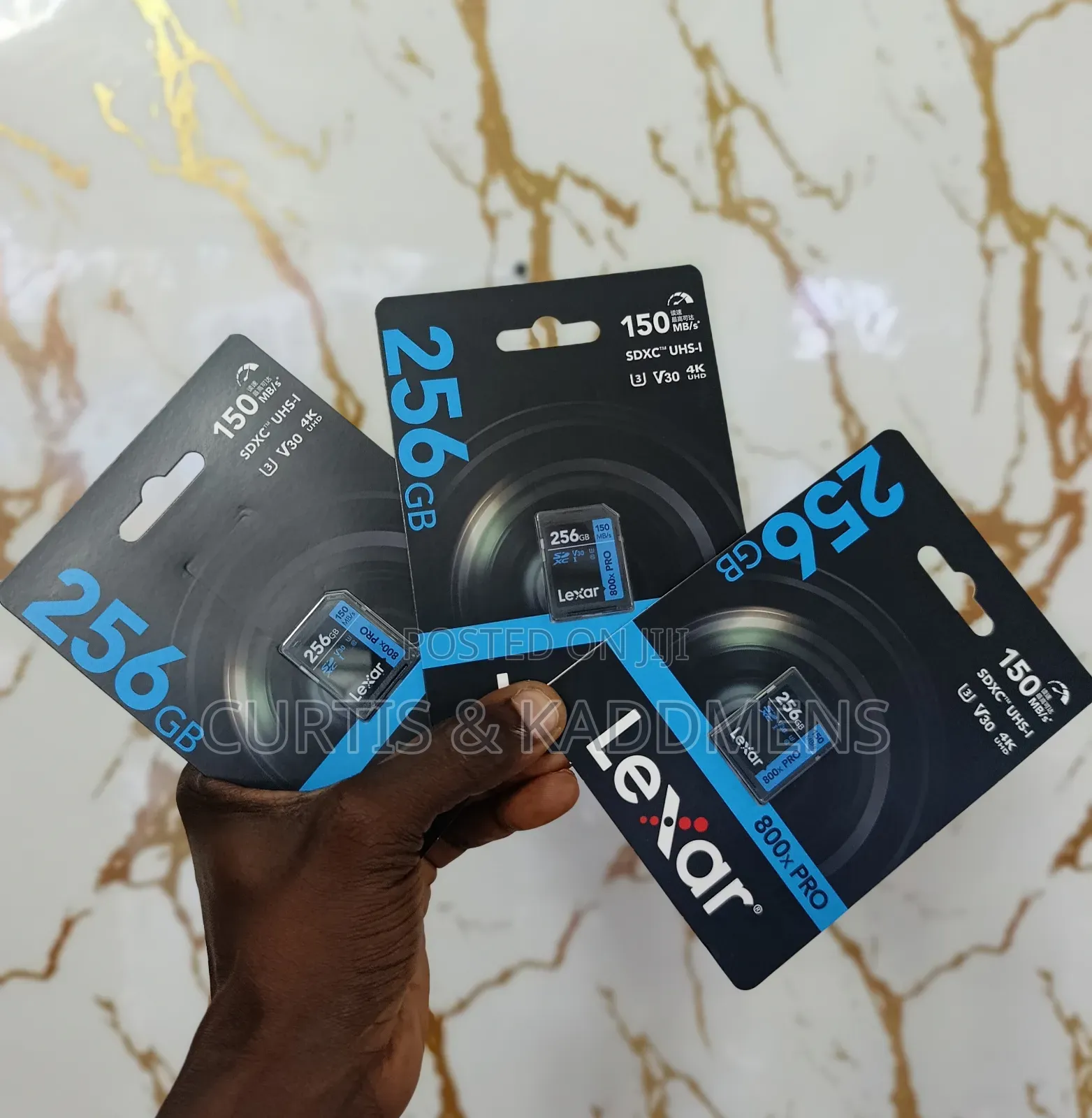 Genuine 256 Lexar 800x Pro 150mb V30 Sd Memory Cards