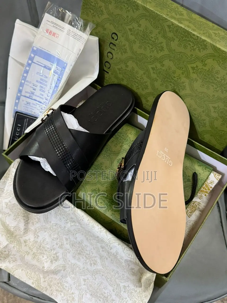 Cross Strap Slides