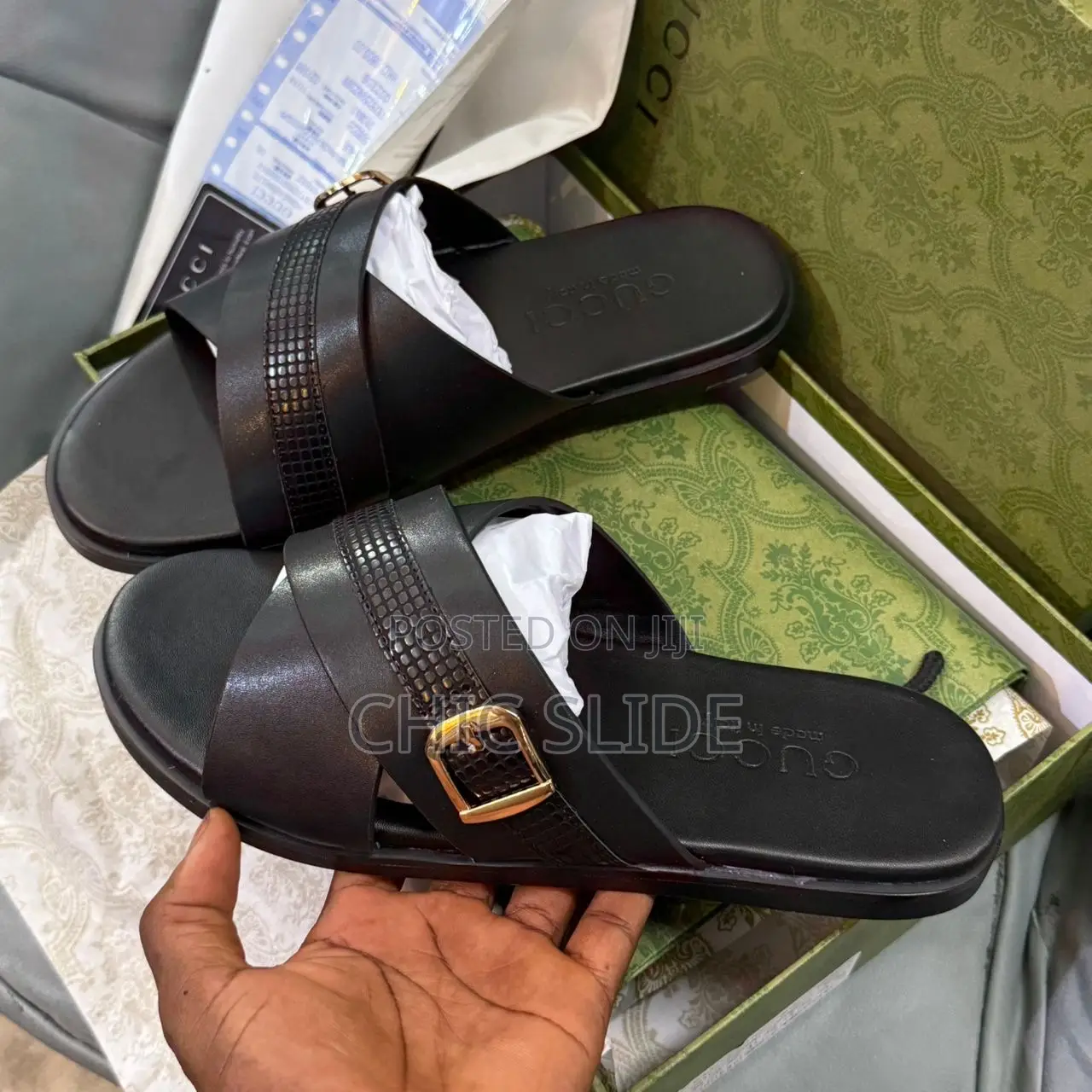 Cross Strap Slides