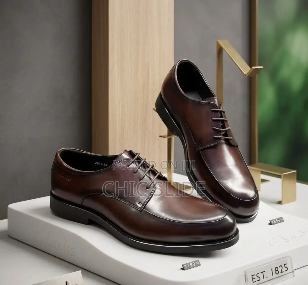 Coffee/Black Lace-Ups Shoes