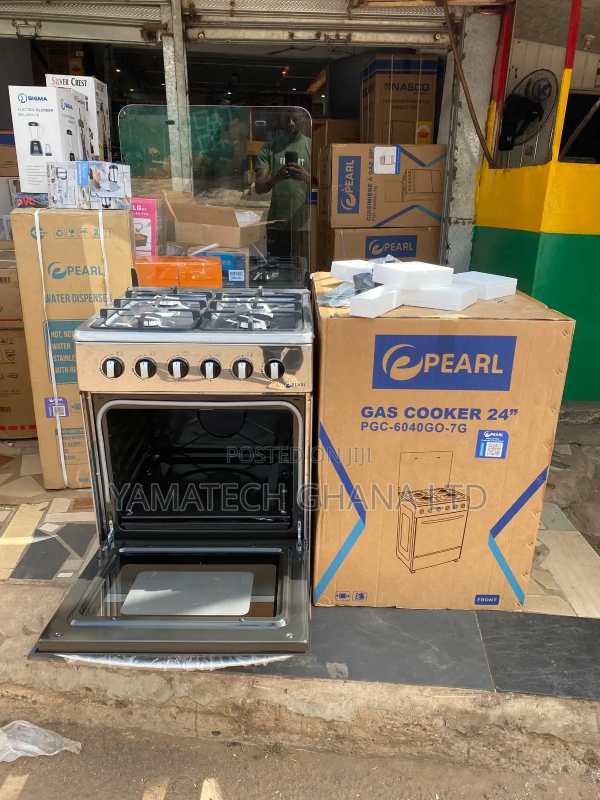 Pearl 60x60 Automatic Ignition Gas Stove With Oven and Grill